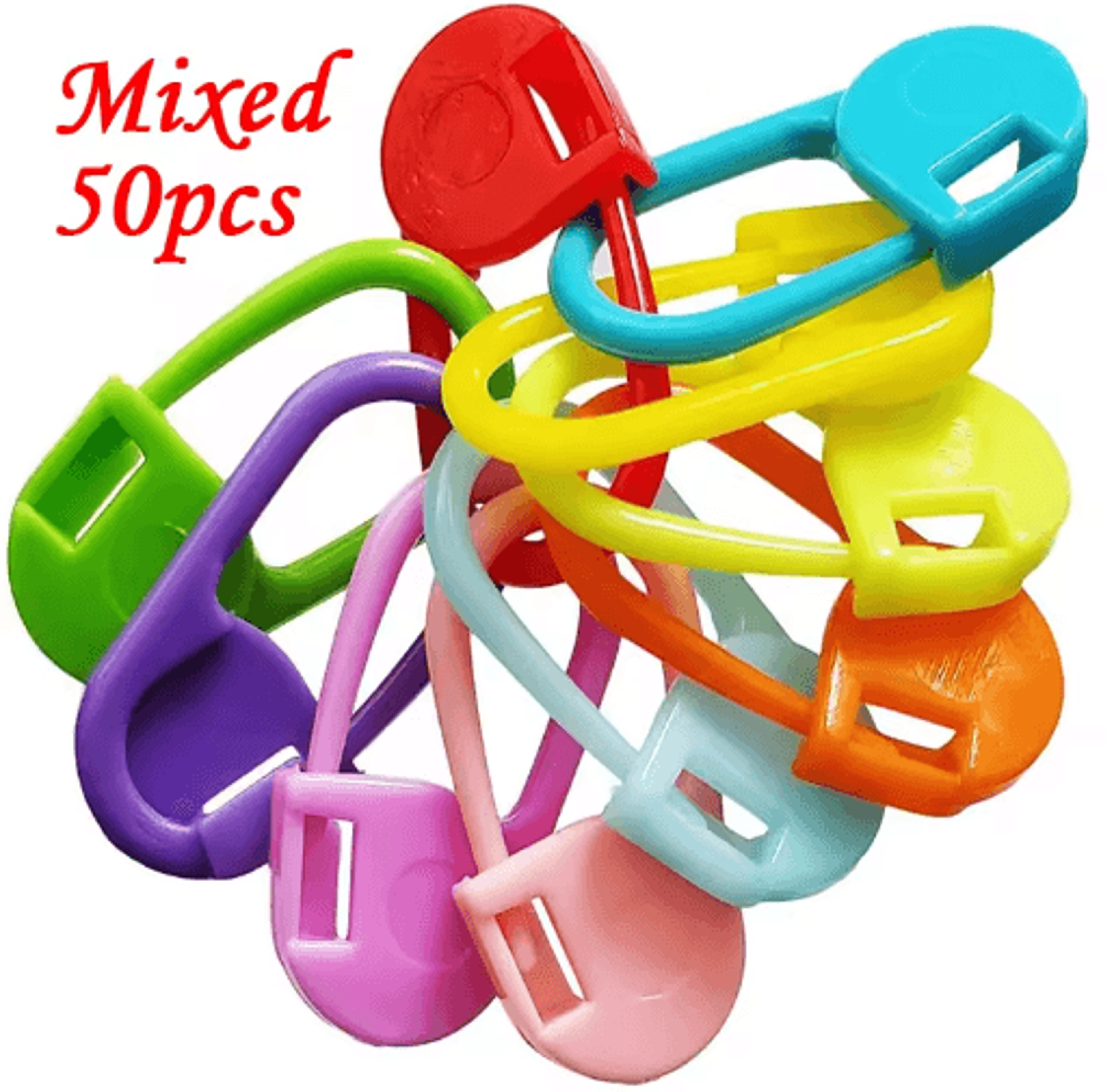 50pcs locking stitch marker buckle pins