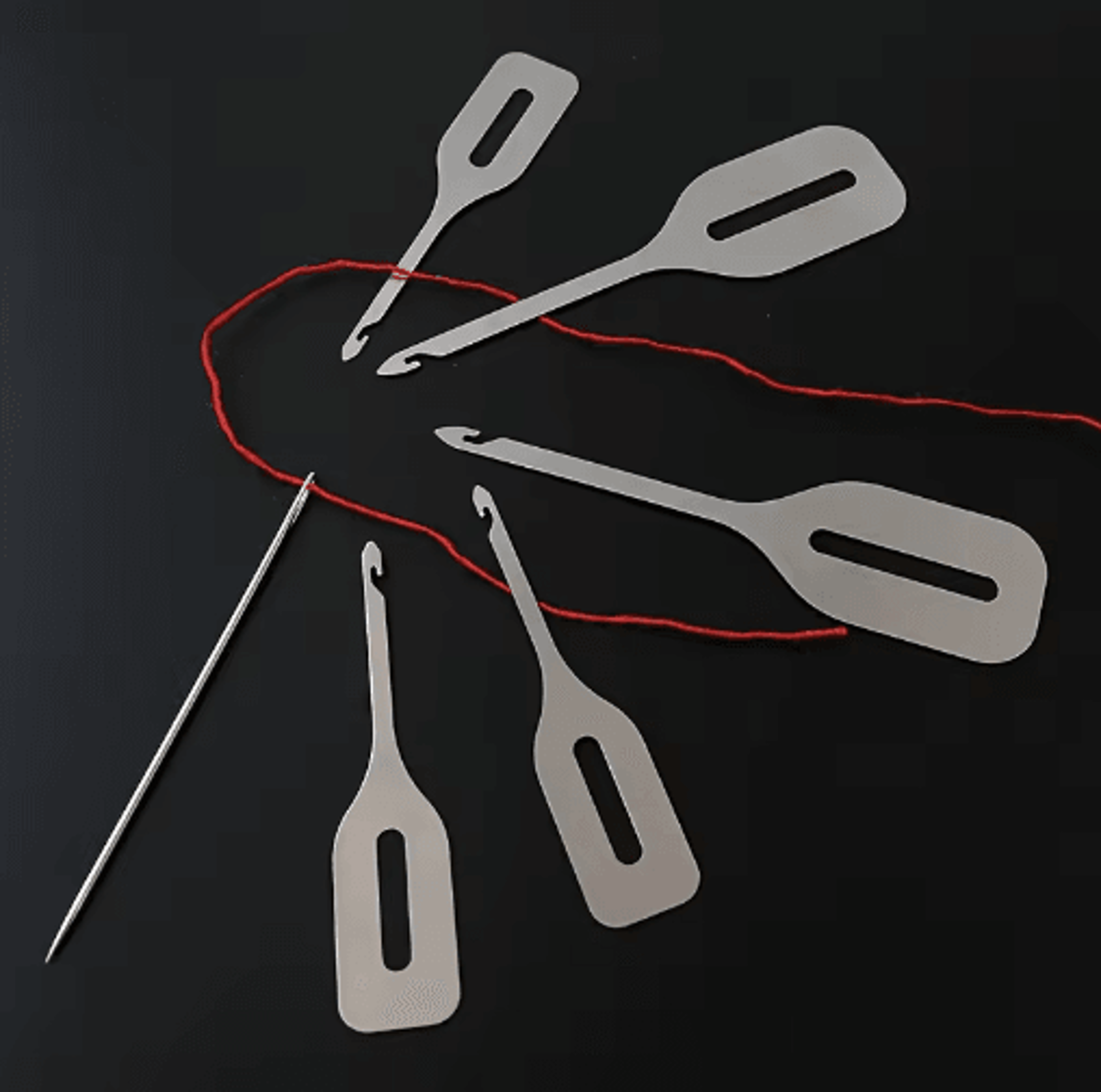 4PCS Stainless Steel Needle Threader Set 5