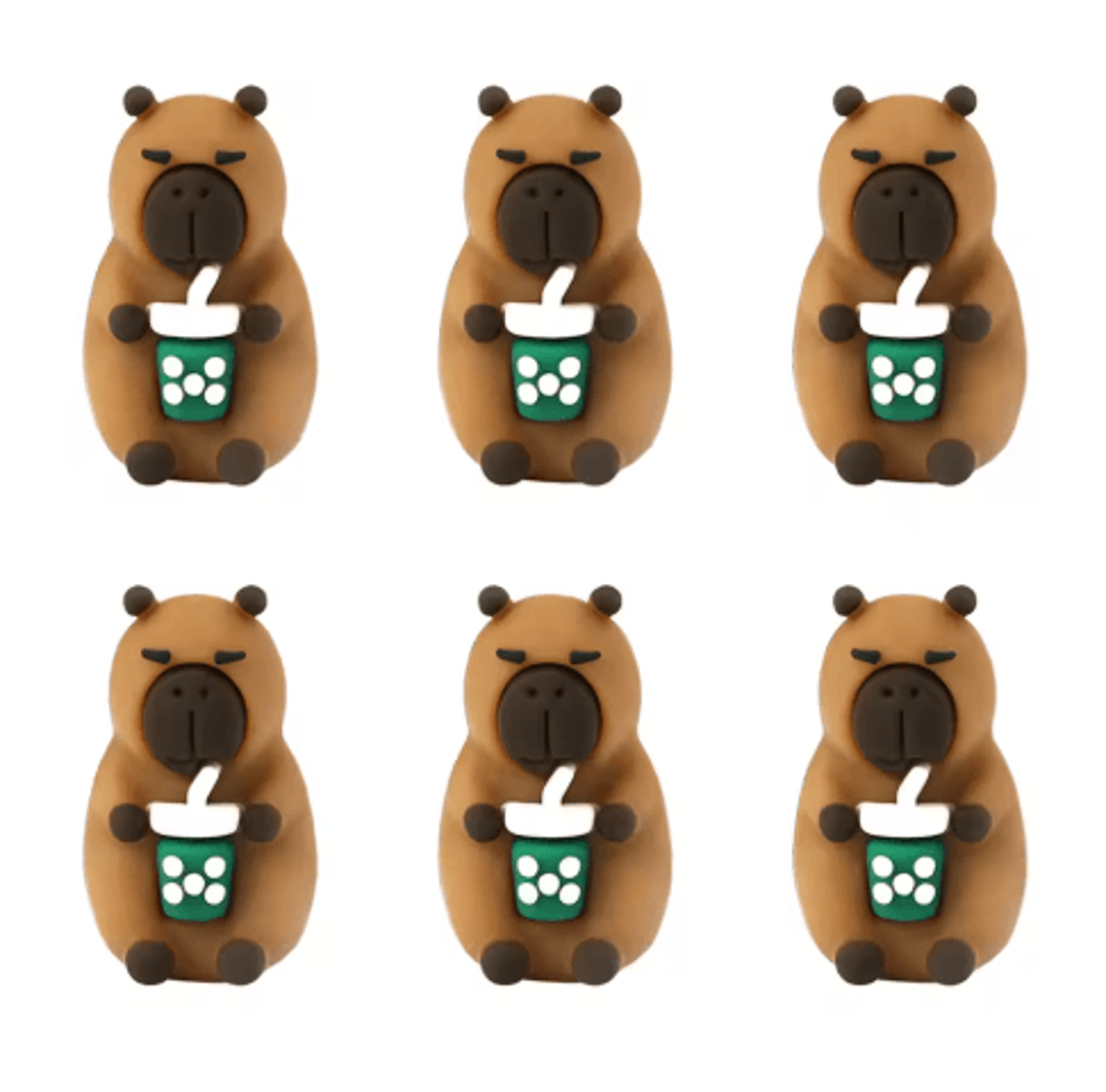 6PCS Animal  Fruit Silicone Knitting Needle Stoppers 6