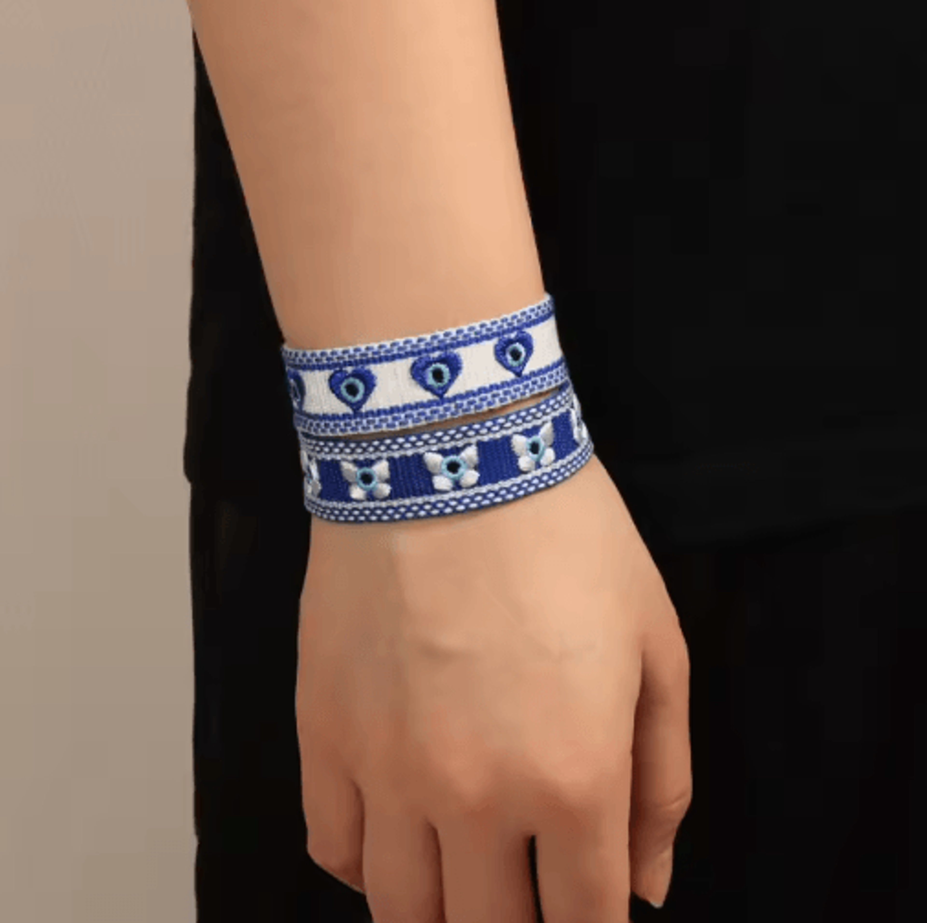 Bohemian Handmade Evil Eye Woven Rope Bracelet 18