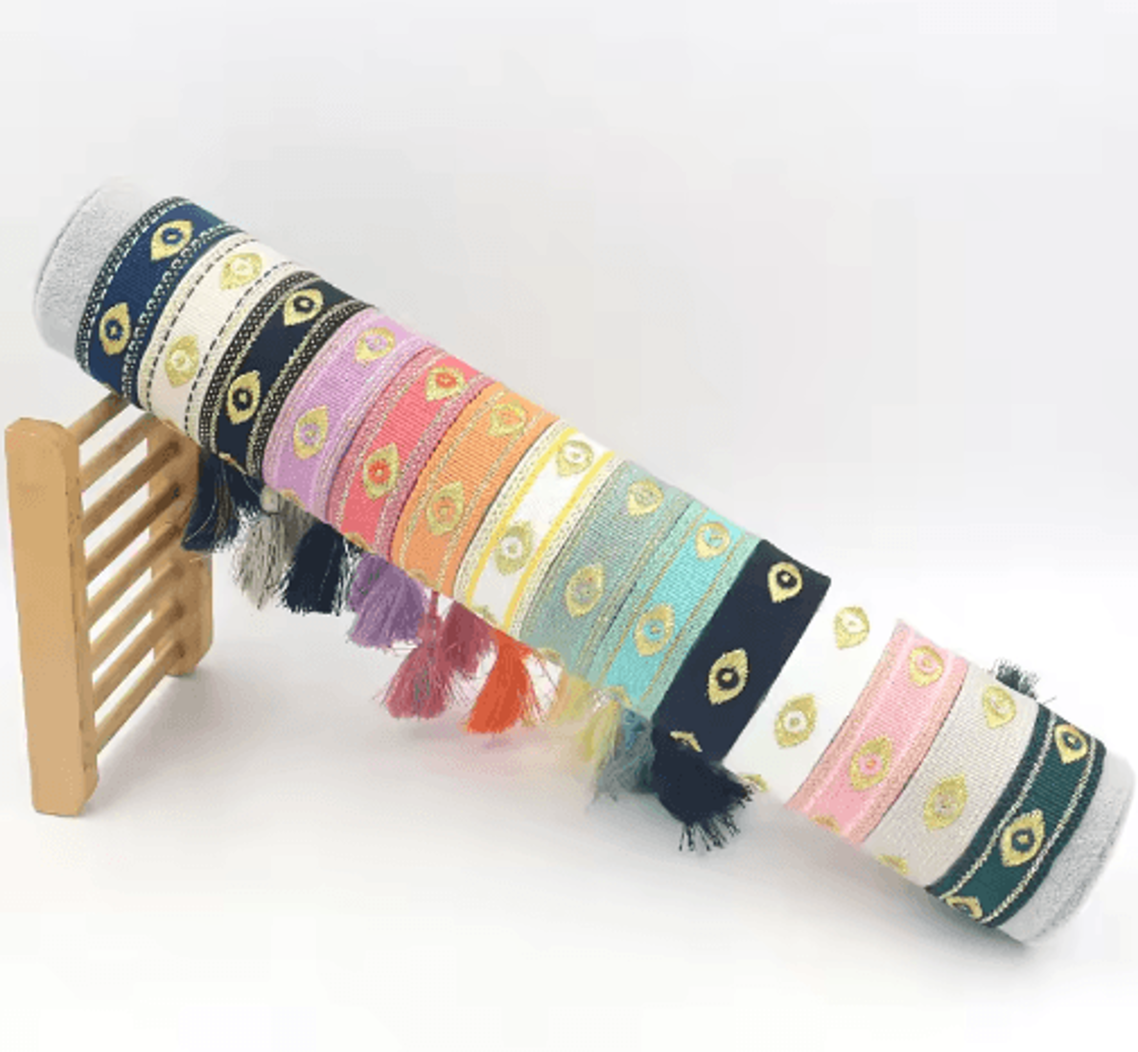 Bohemian Handmade Evil Eye Woven Rope Bracelet 17