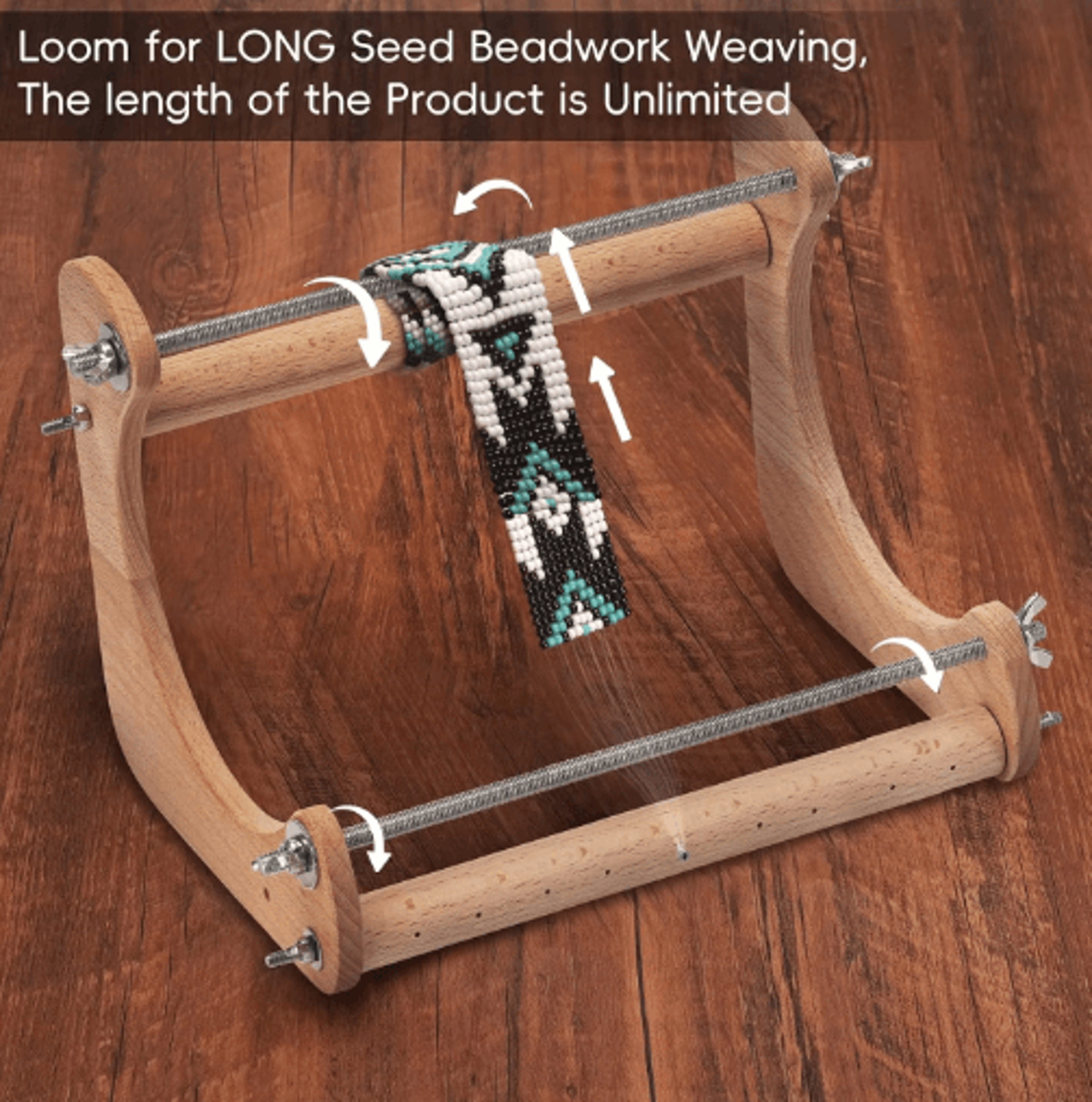 Wooden Bead Loom Kit For Jewelry Making 6