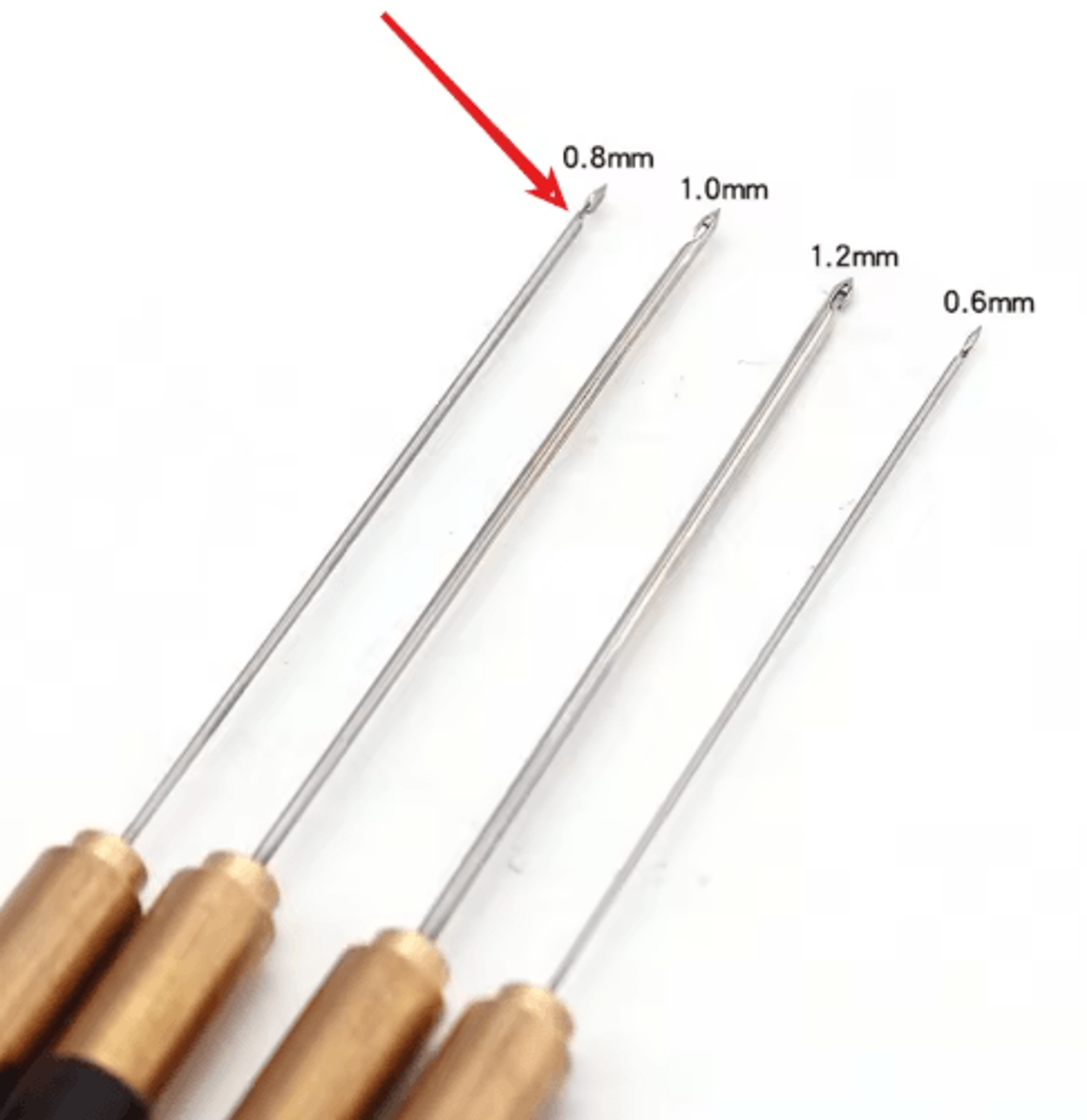 Wooden Handle Embroidery  Beading Crochet Hook 4