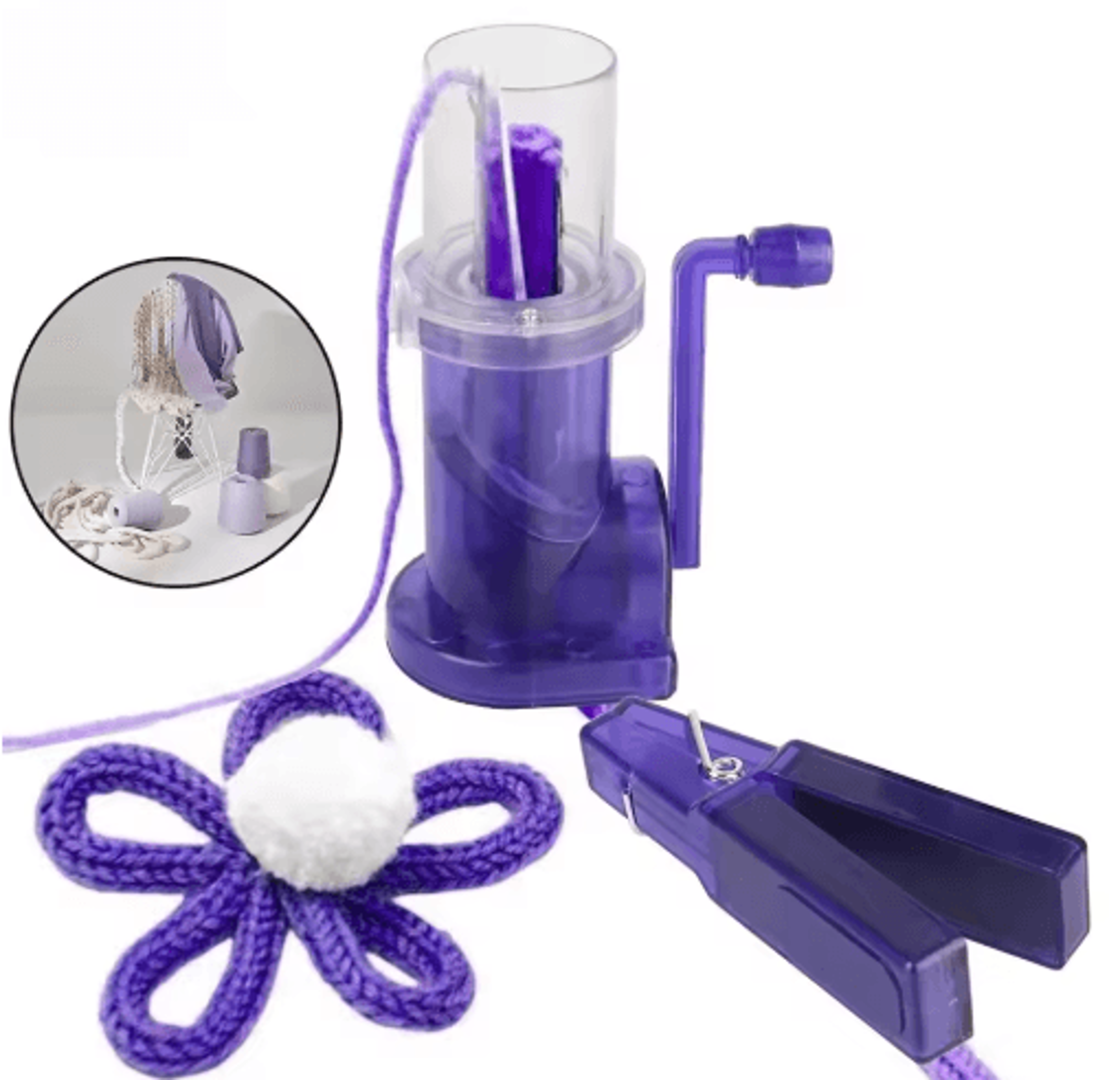 Portable HandCrank Knitting Machine 6