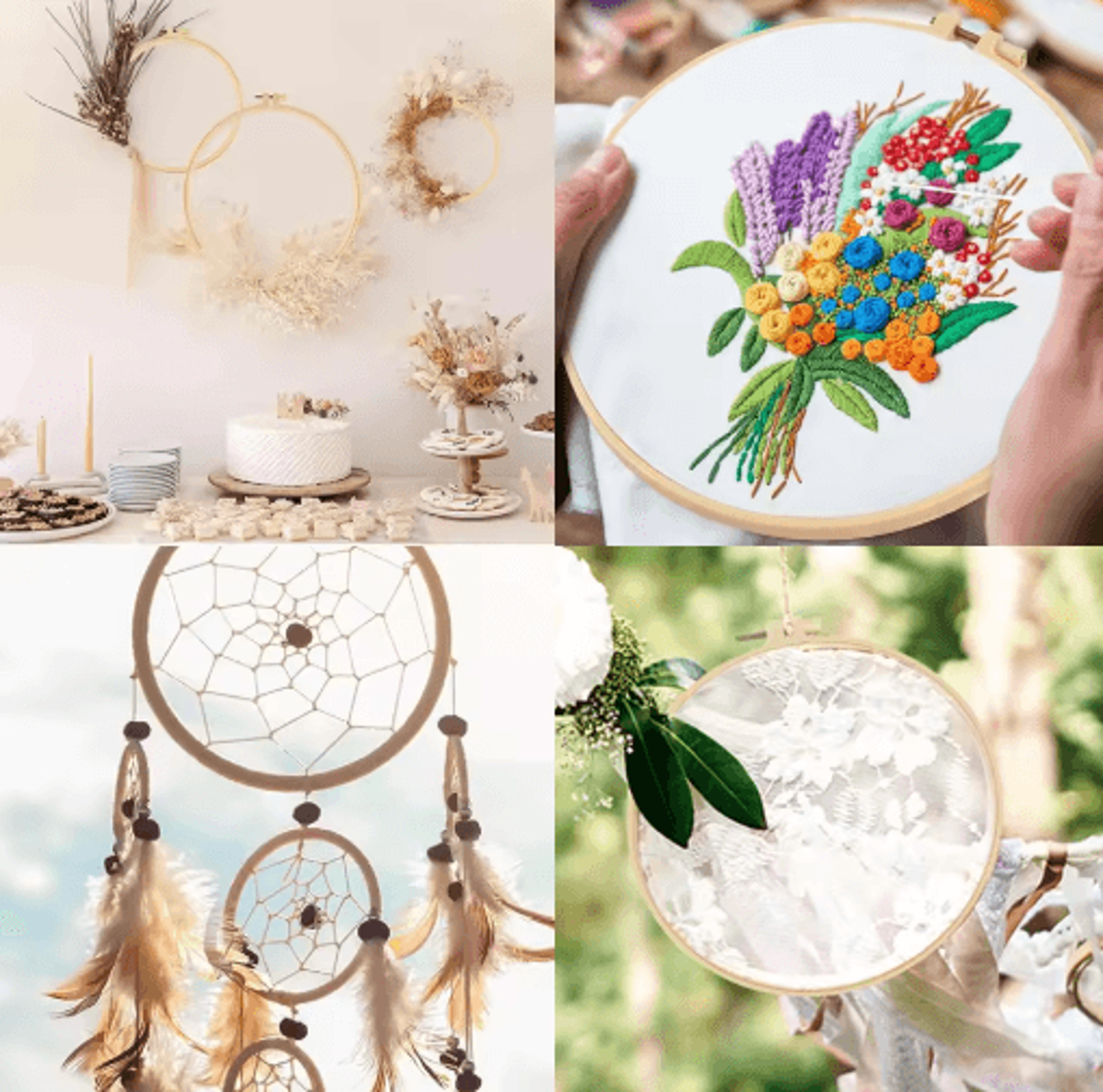 7327cm Round Embroidery Hoop For CrossStitch 9