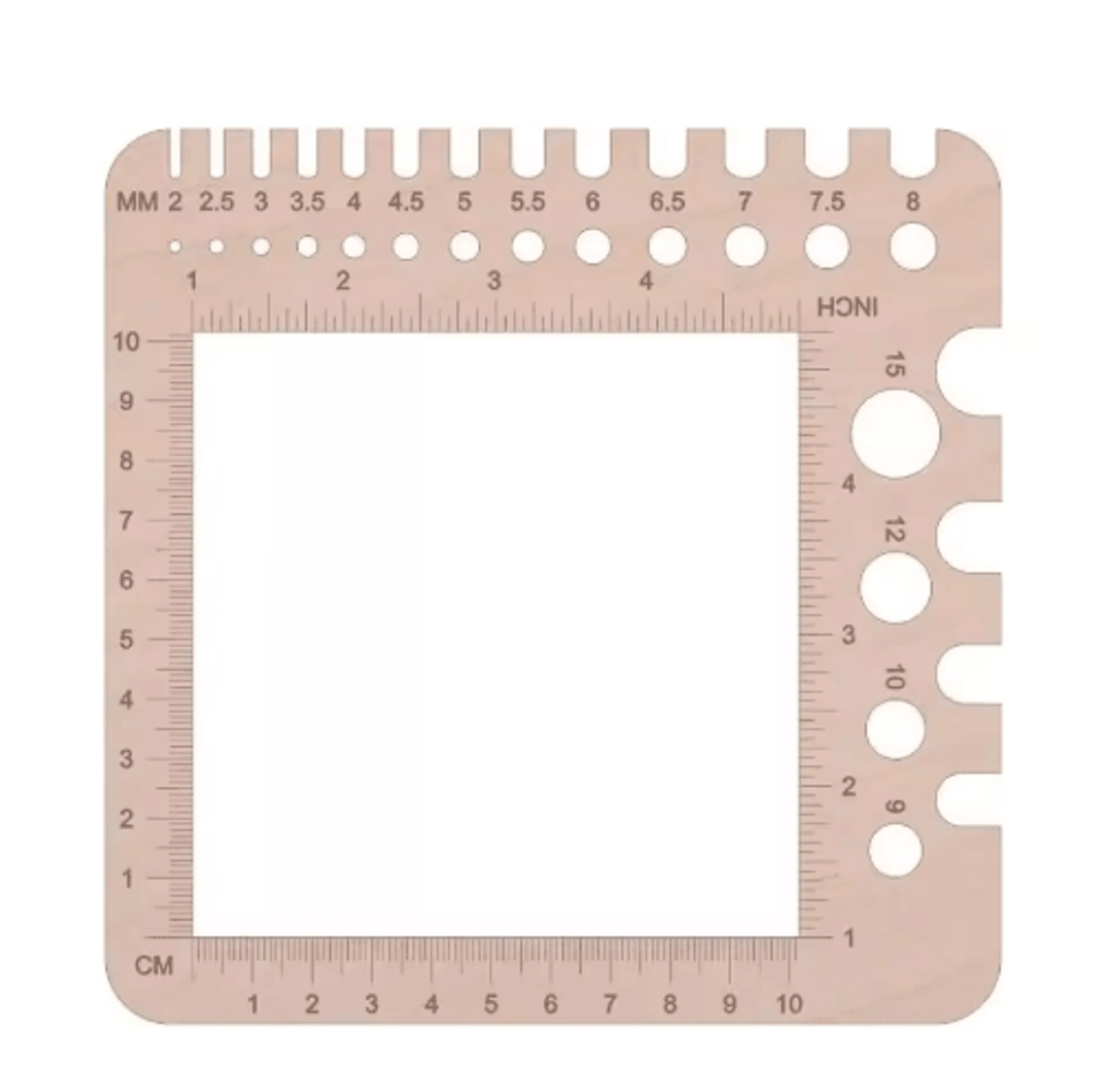 Wooden Embroidery Thread  Knitting Needle Gauge 3