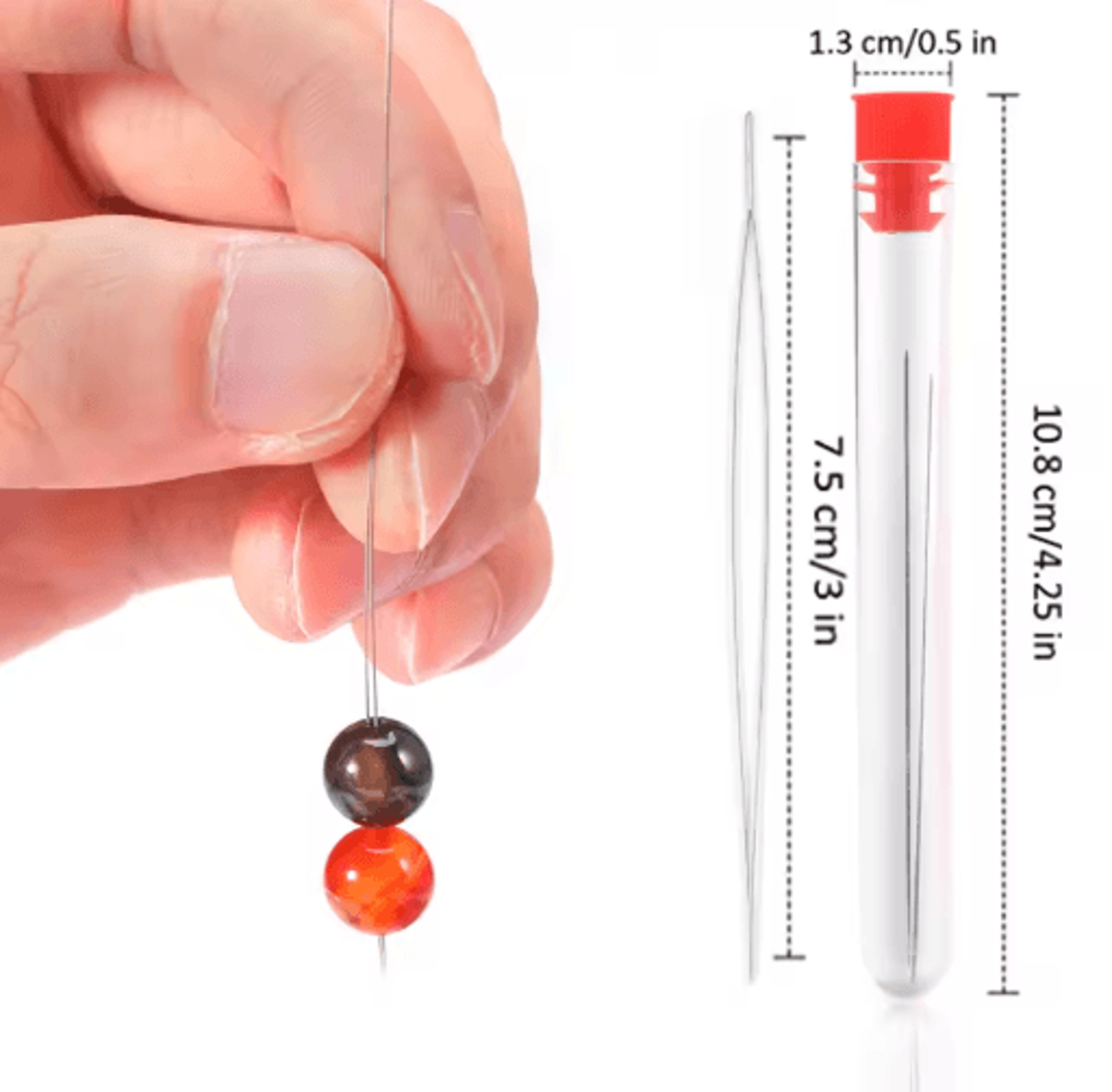 5PCS Curved Steel Beading Needle Set 14
