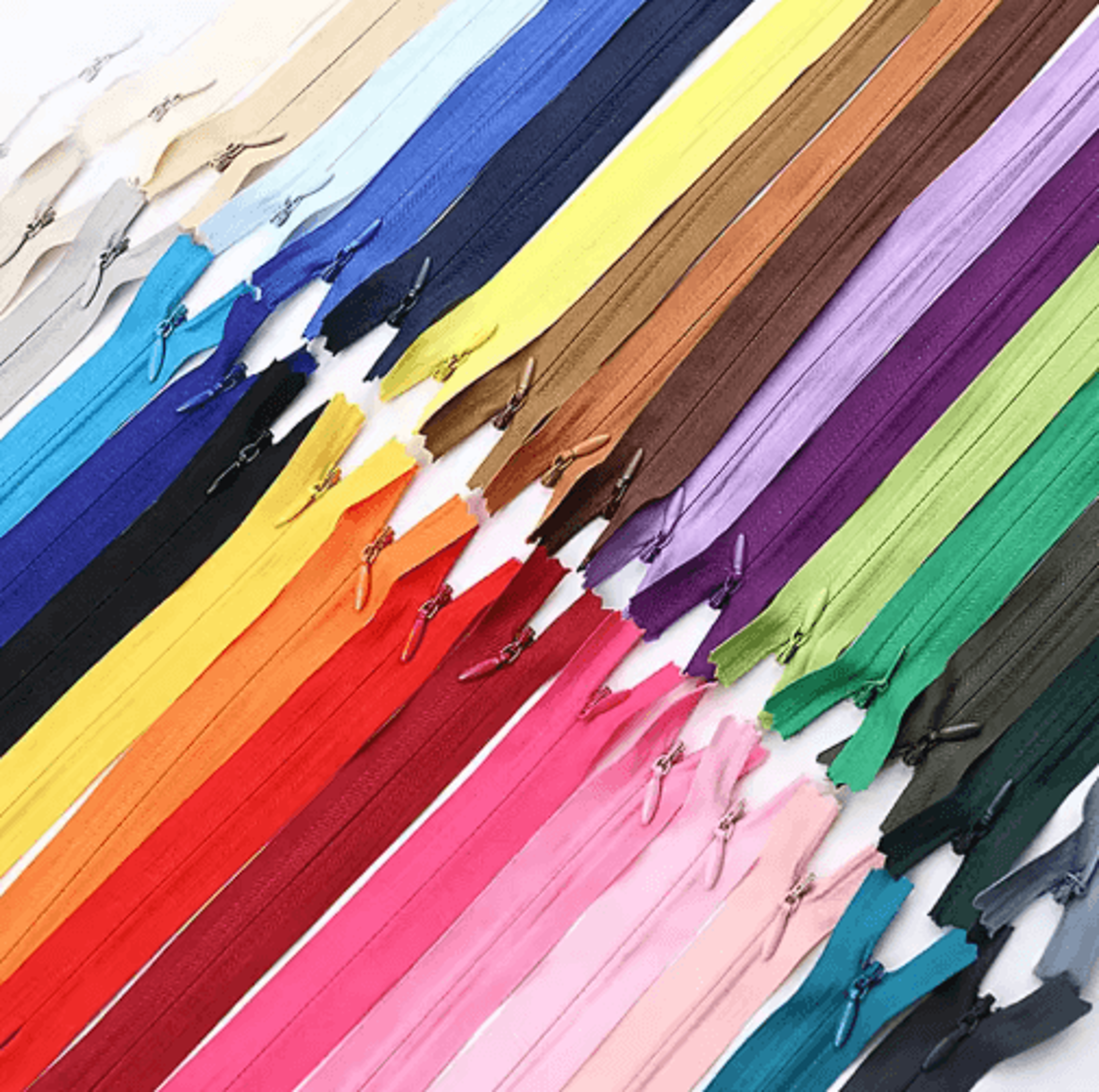 10pcs invisible nylon coil zipper pack