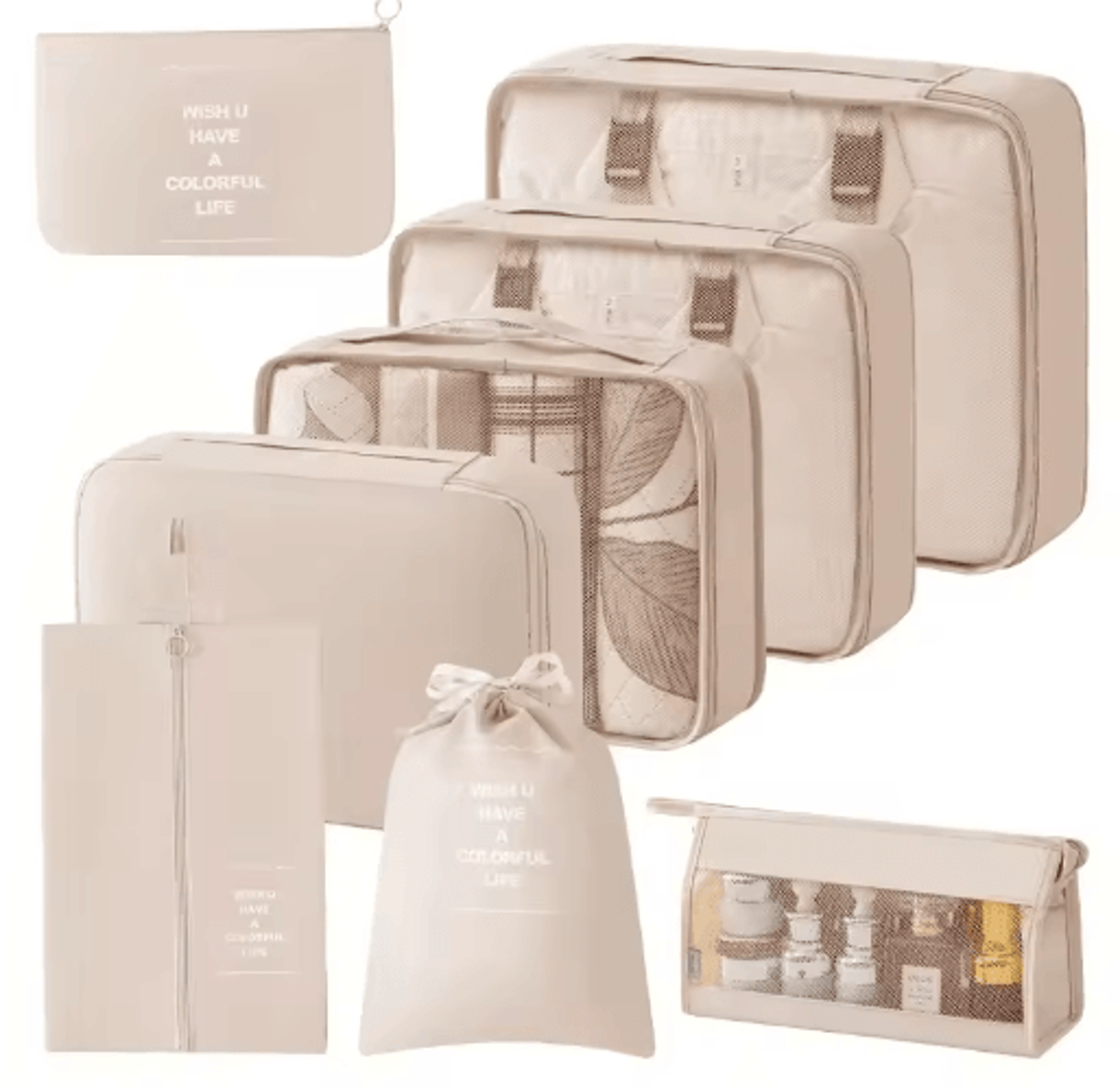 8PCS Foldable Travel Packing Cubes Organizer Set 20