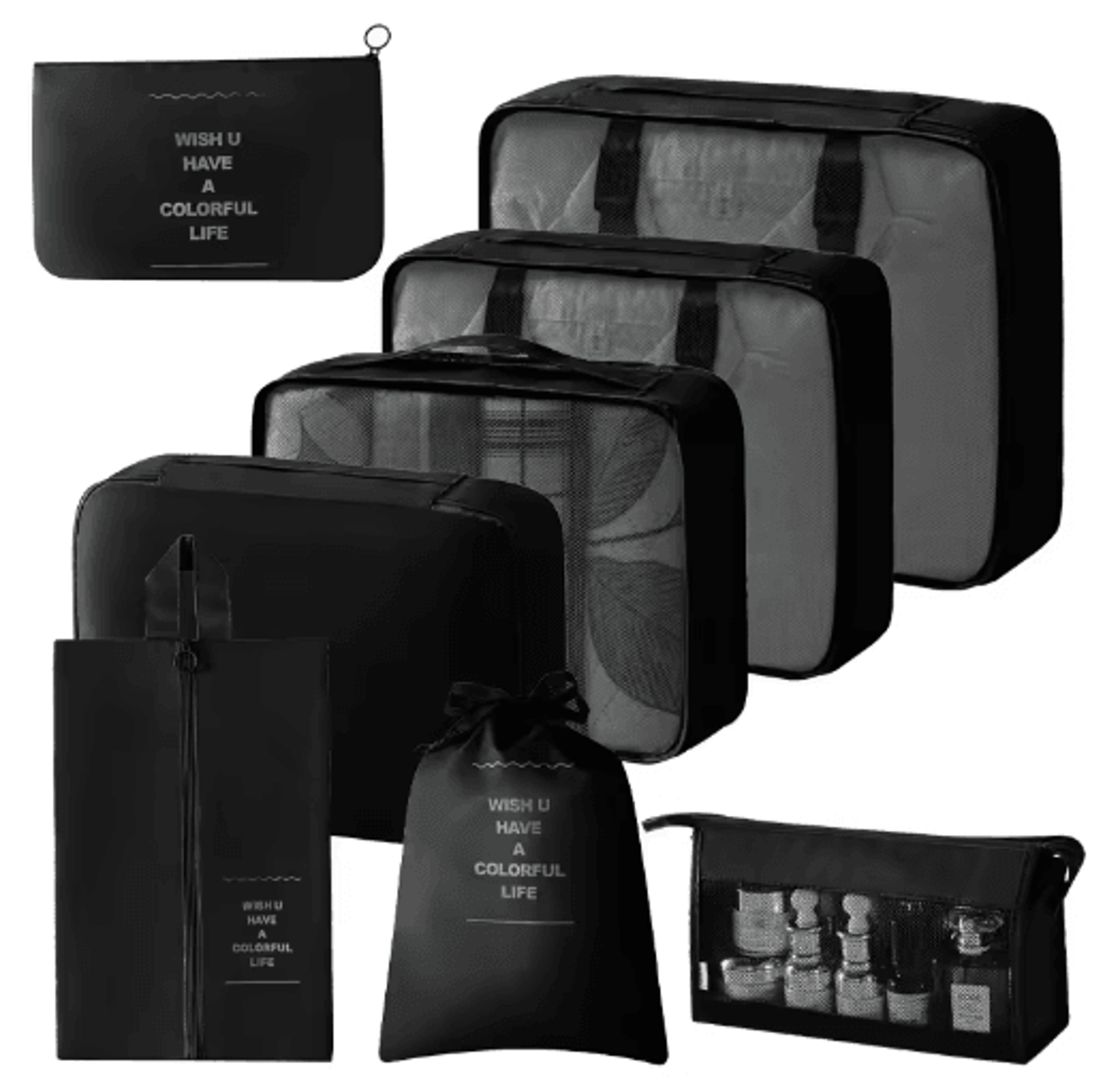 78910PCS Foldable Travel Packing Cubes Set 10