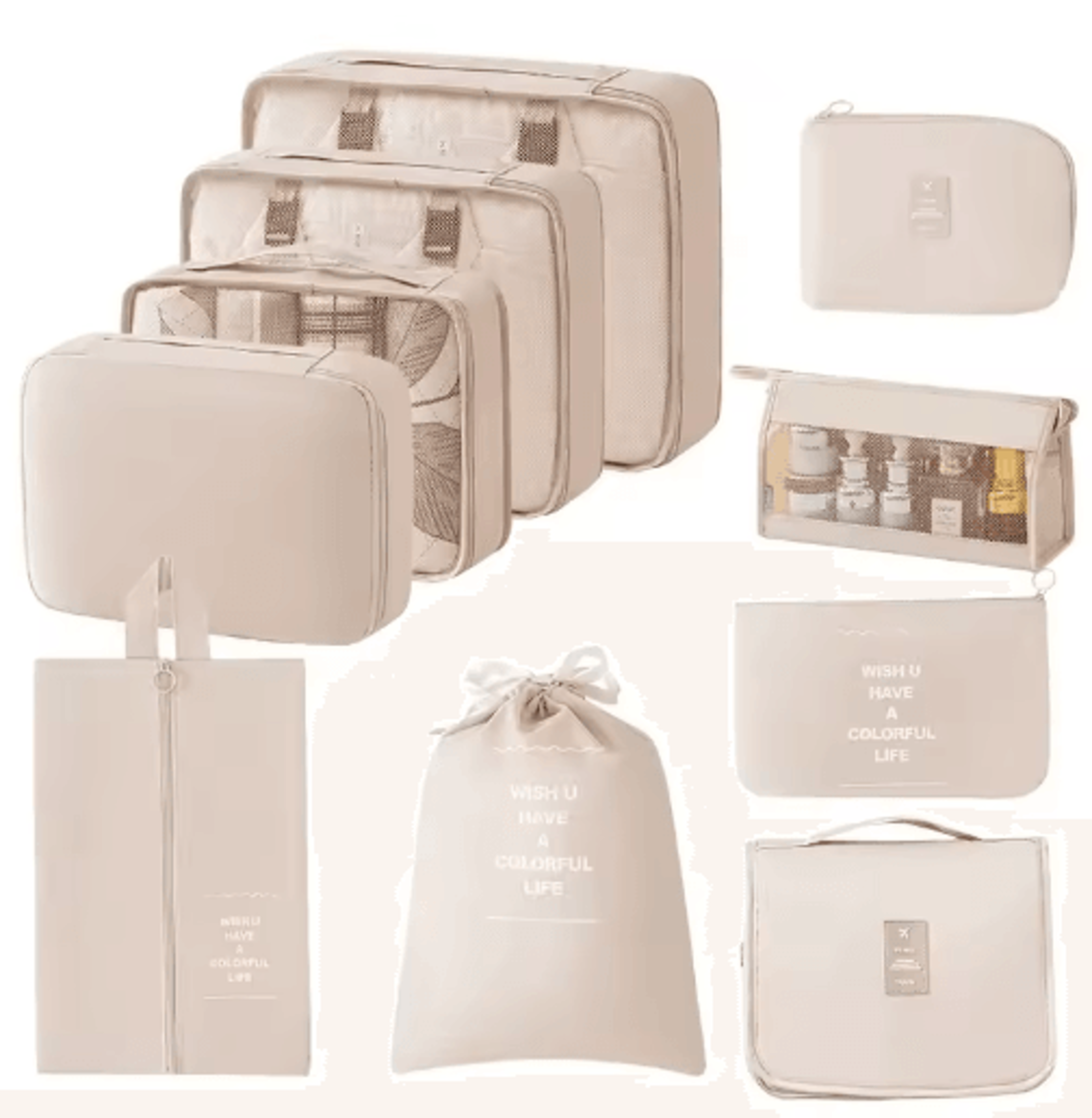 78910PCS Foldable Travel Packing Cubes Set 3