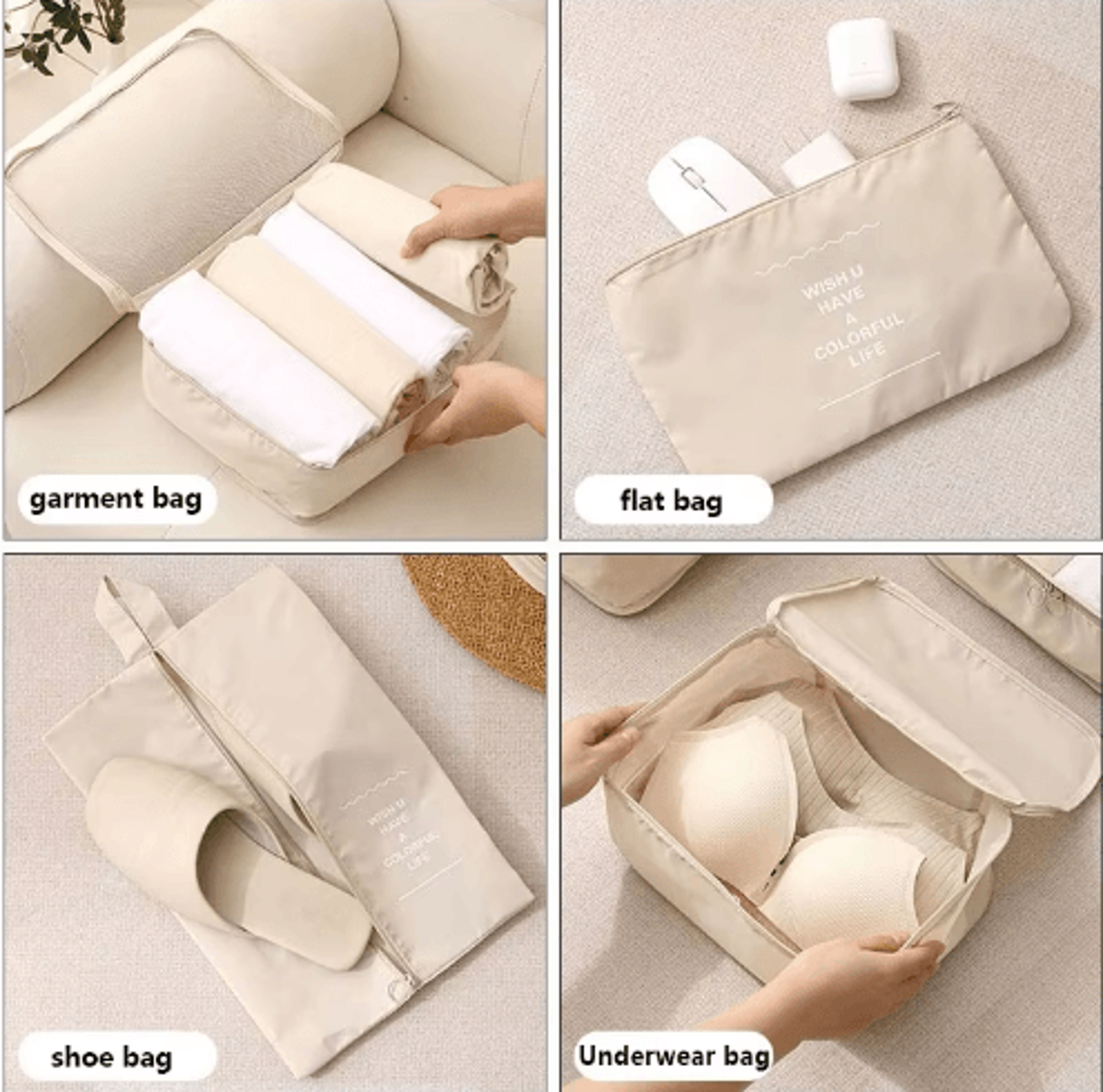 78910PCS Foldable Travel Packing Cubes Set 27