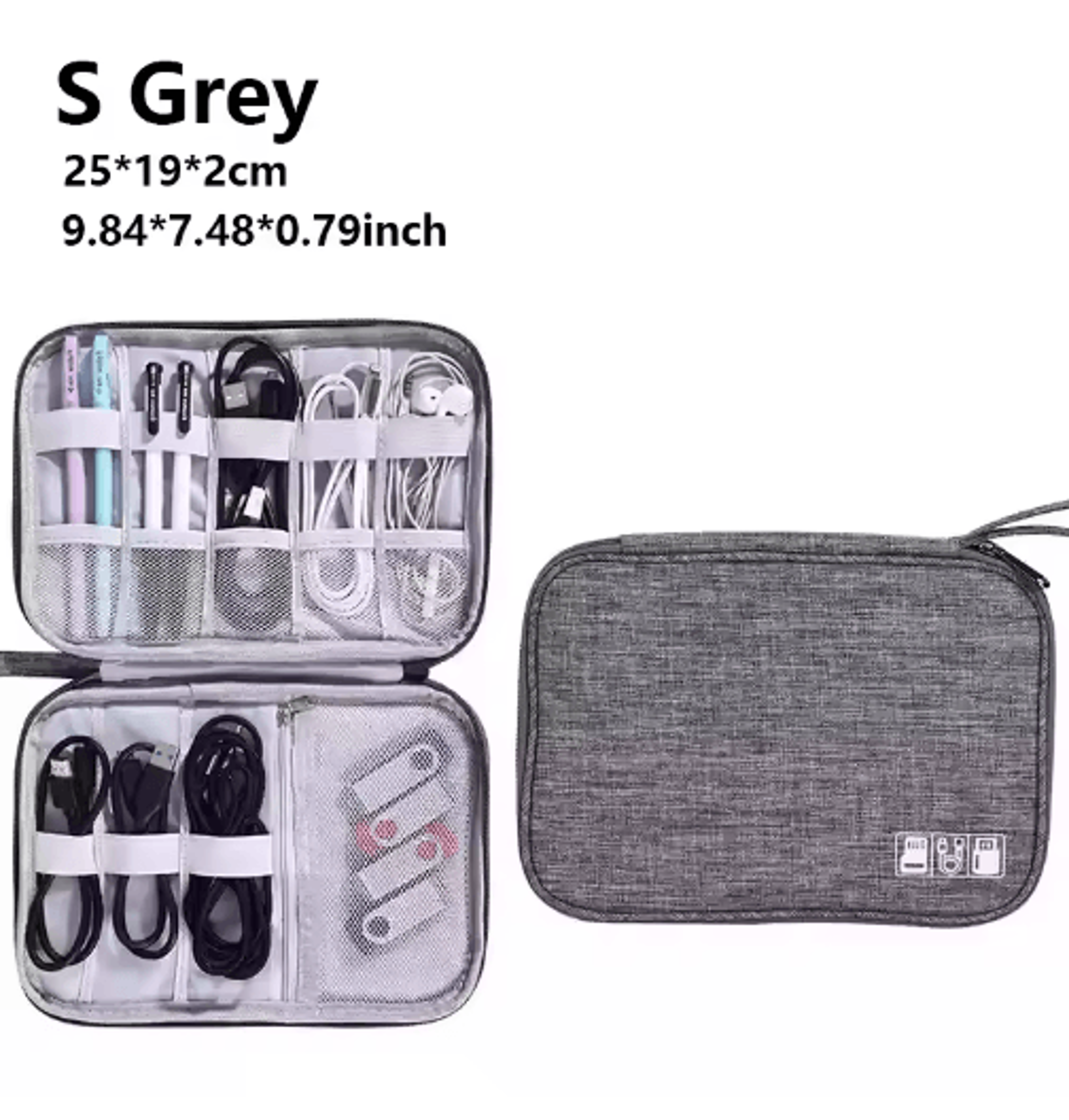 Waterproof Travel Cable And Electronics Organizer Case 9