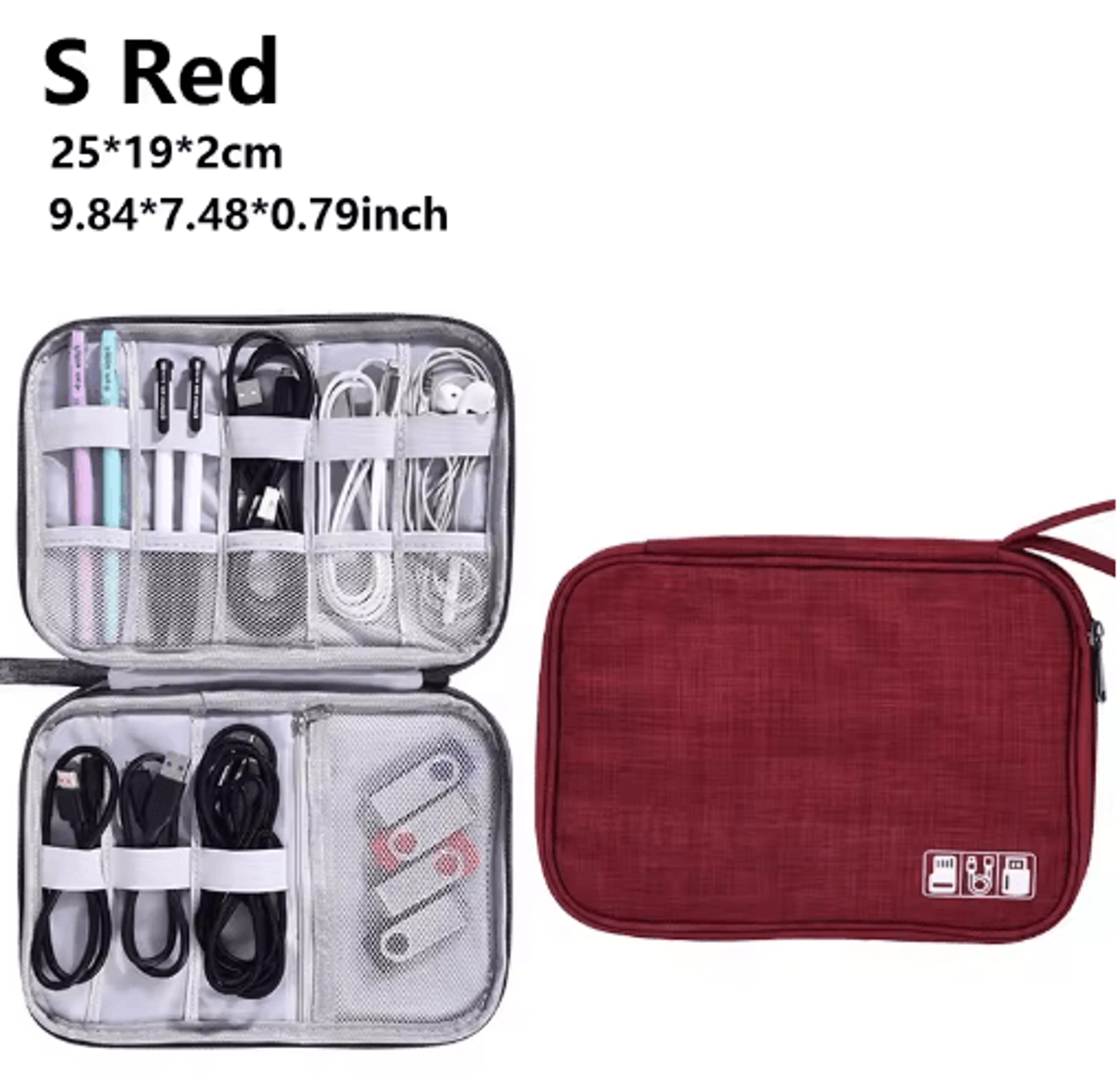 Waterproof Travel Cable And Electronics Organizer Case 11