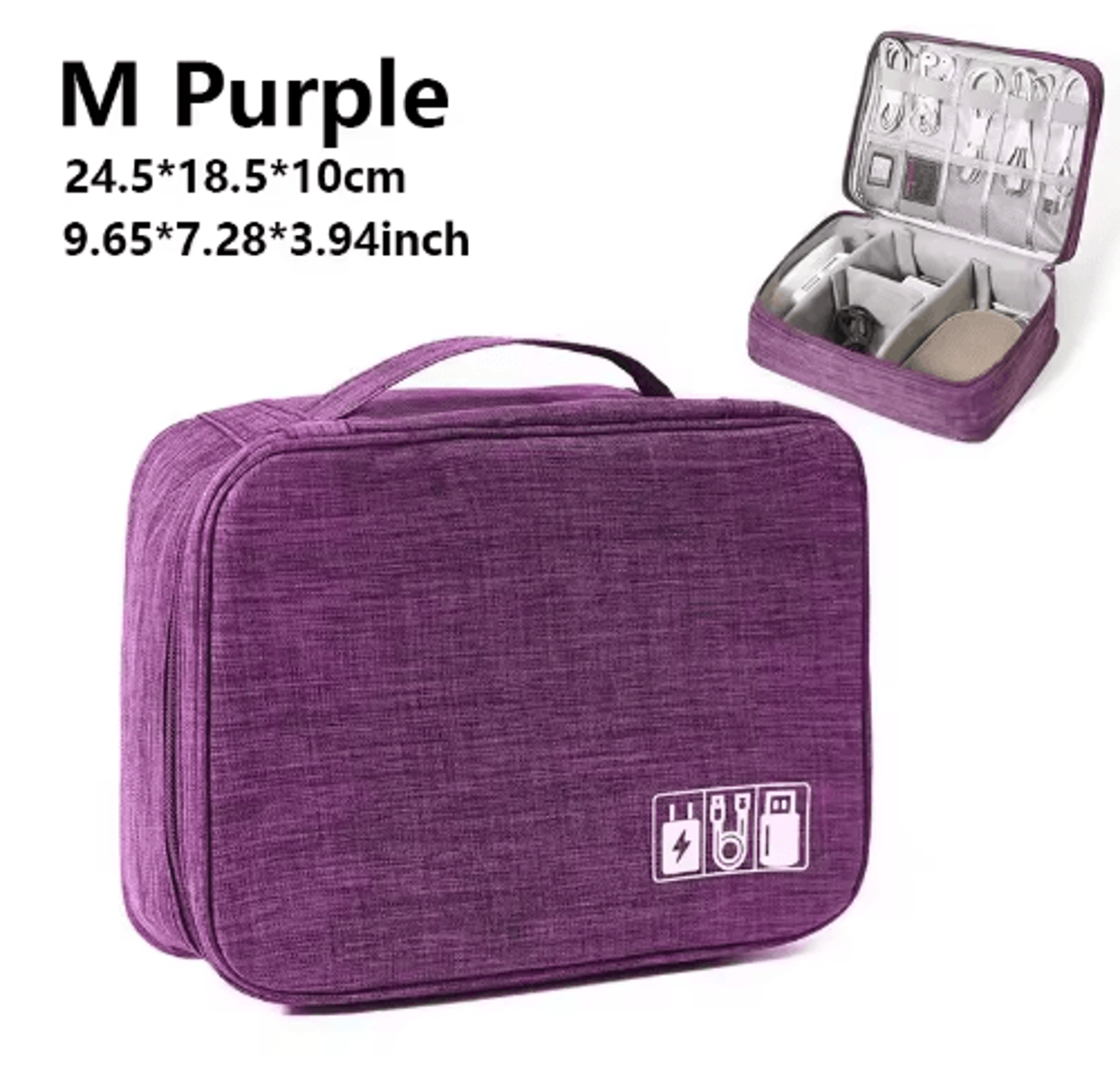 Waterproof Travel Cable And Electronics Organizer Case 10