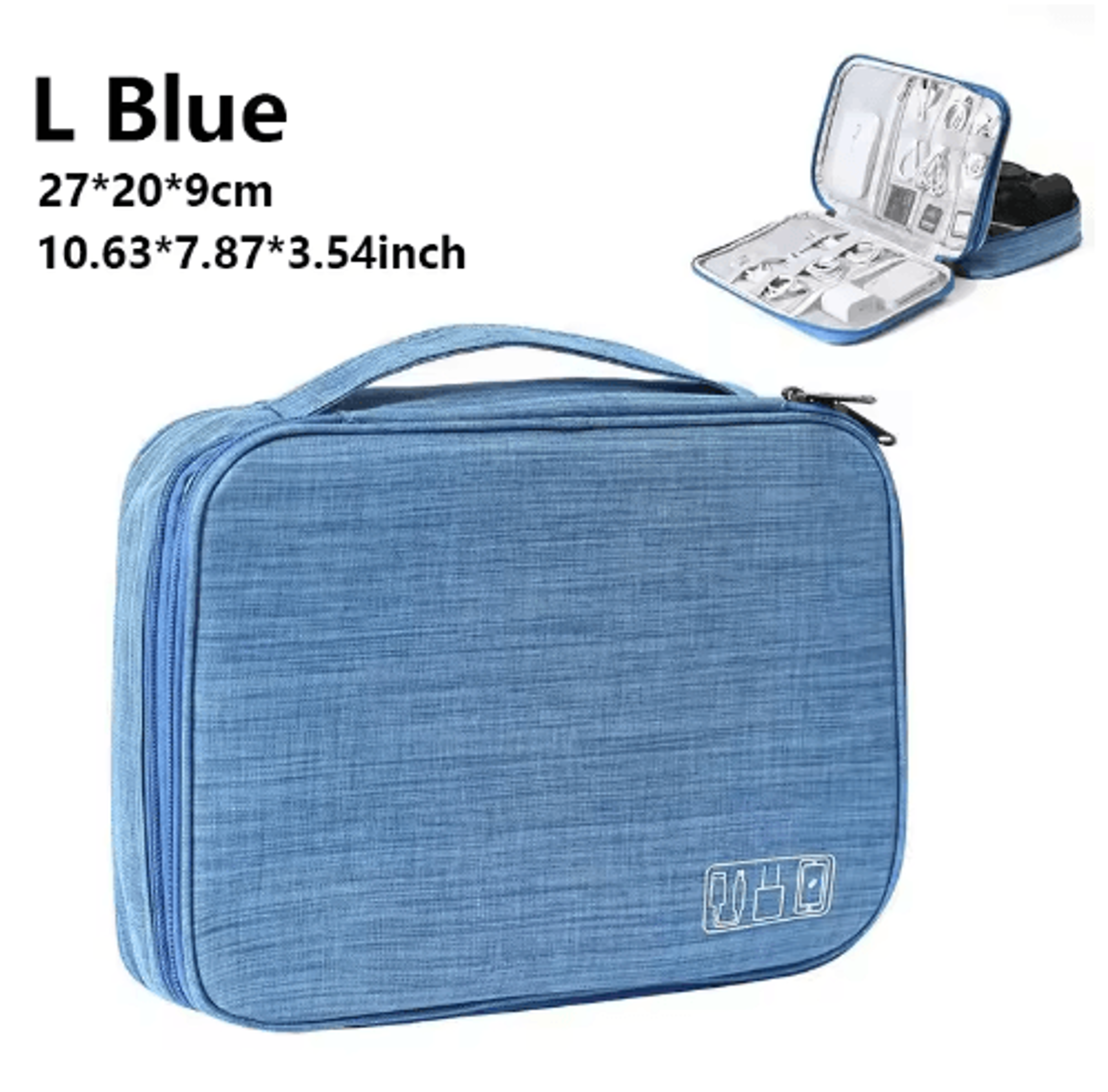 Waterproof Travel Cable And Electronics Organizer Case 6