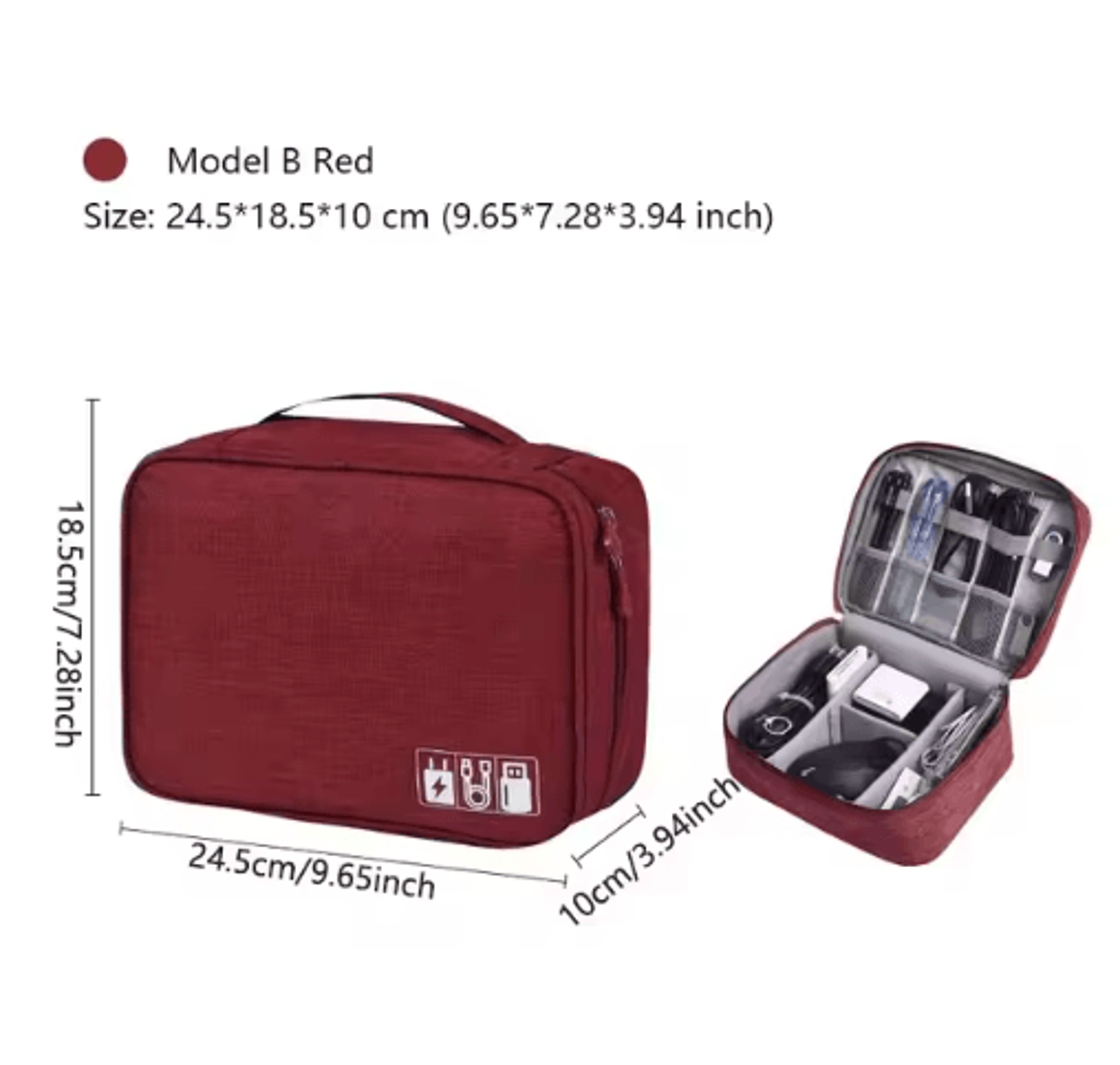 Waterproof Portable Digital Cable Organizer Pouch 14