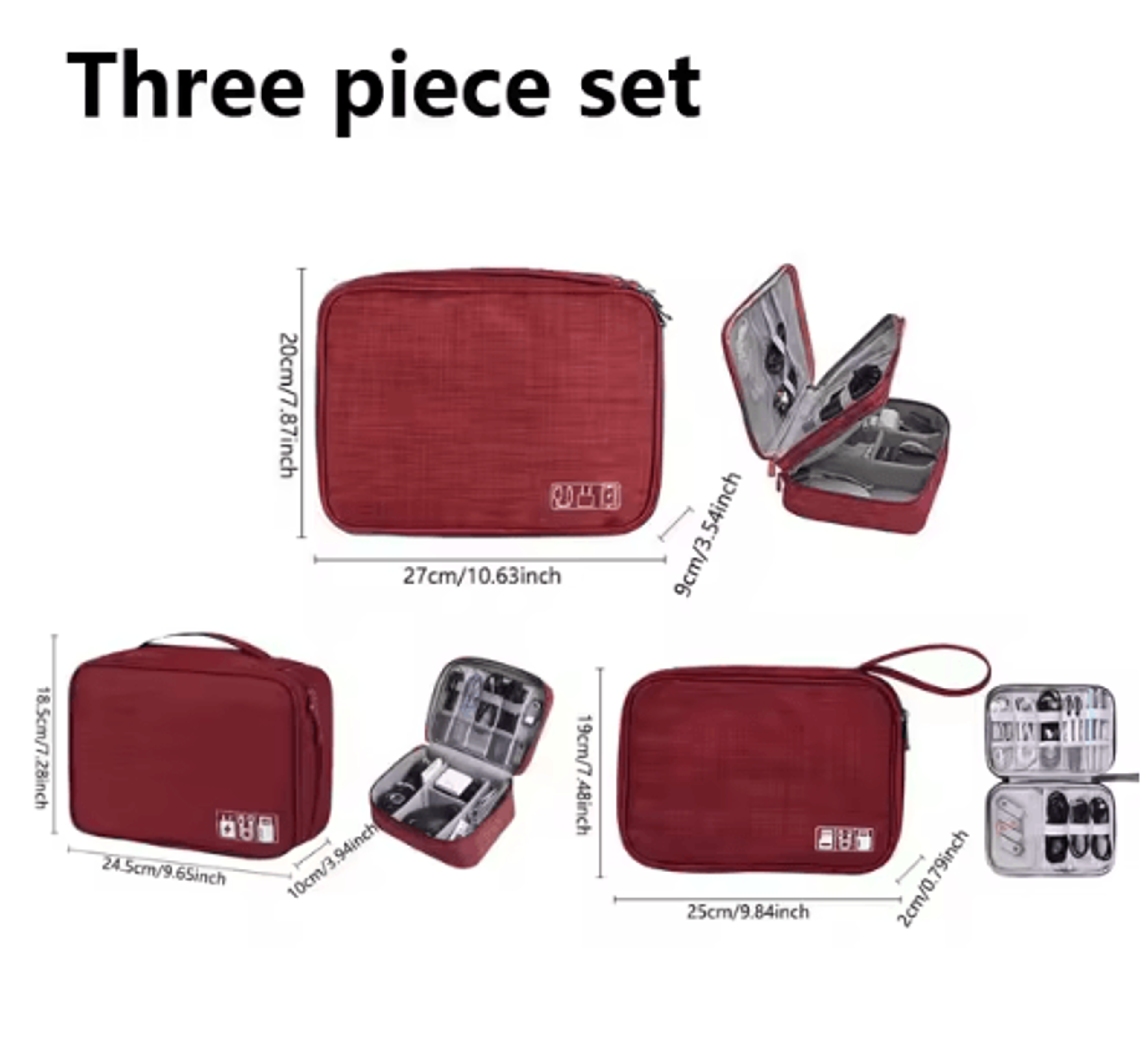 Waterproof Portable Digital Cable Organizer Pouch 16