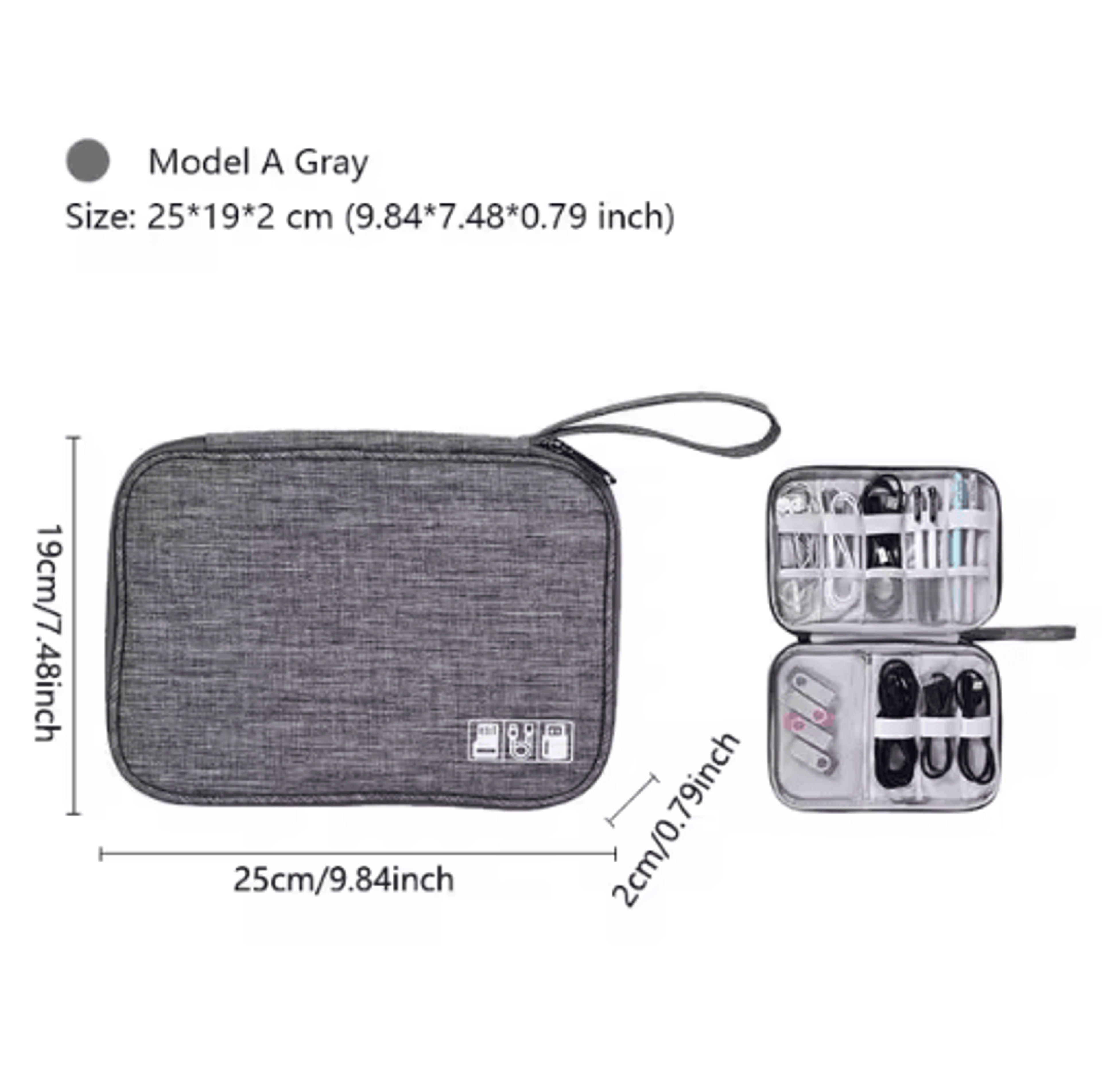 Waterproof Portable Digital Cable Organizer Pouch 13
