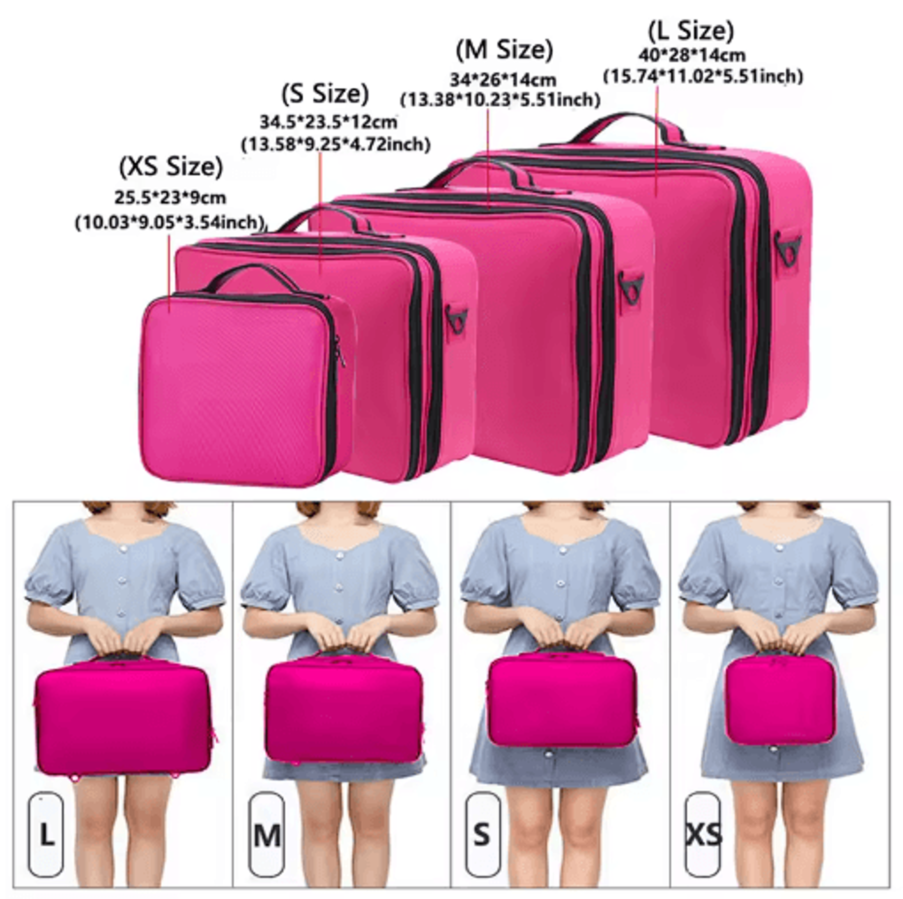 LargeCapacity Oxford Professional Makeup Case 19