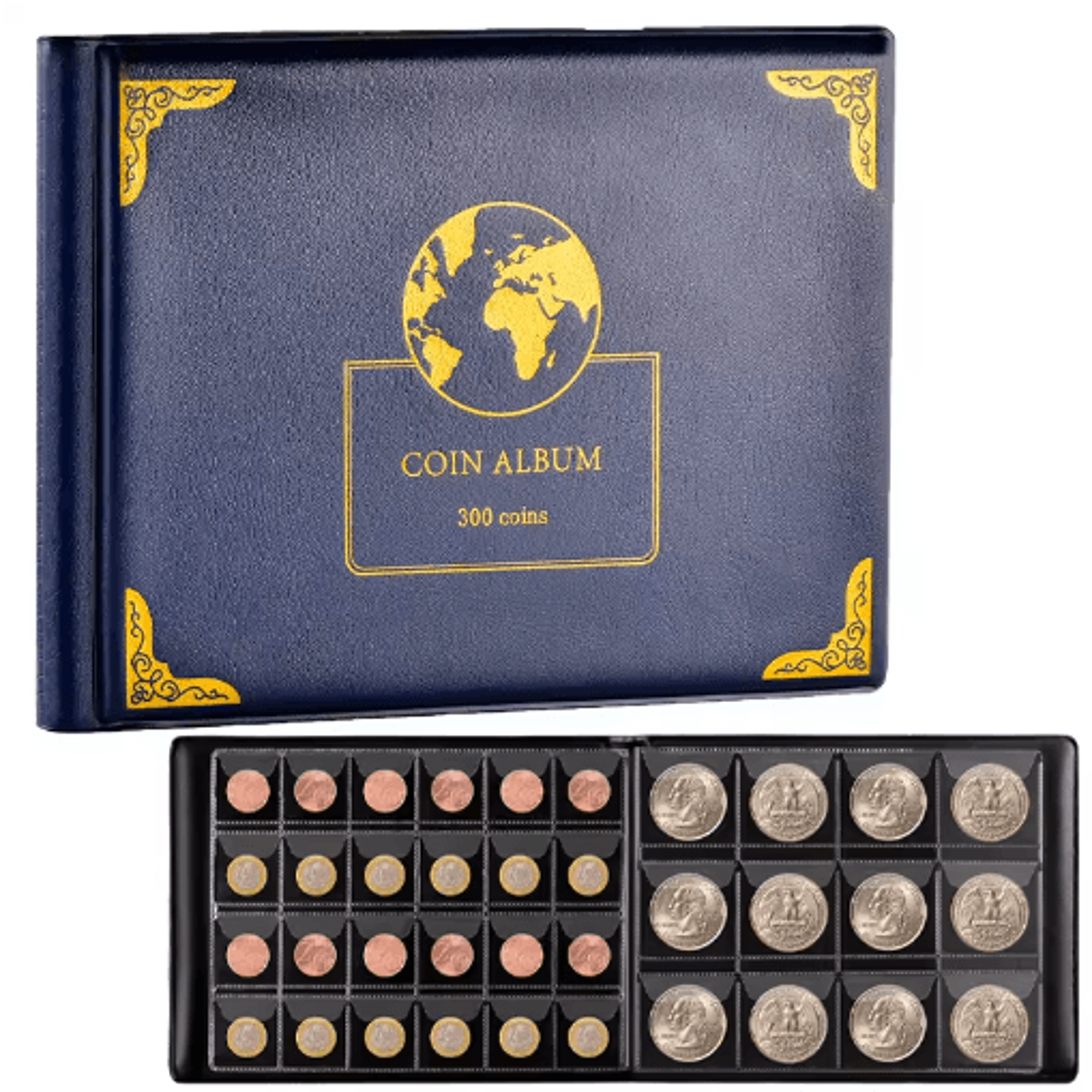 300Pocket Coin Collection Organizer Album 1