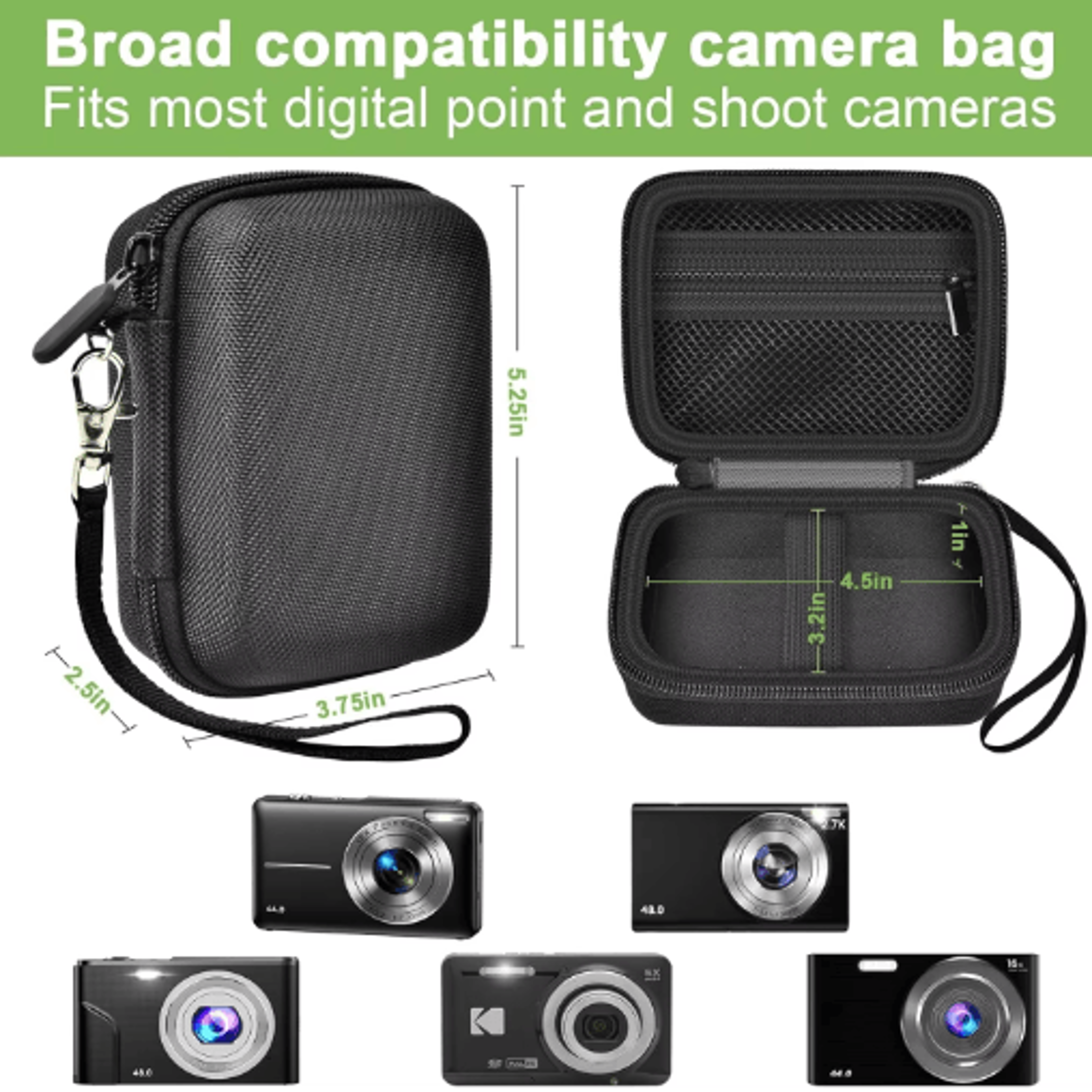 Protective Digital Camera Case For Point AndShoot Cameras 10