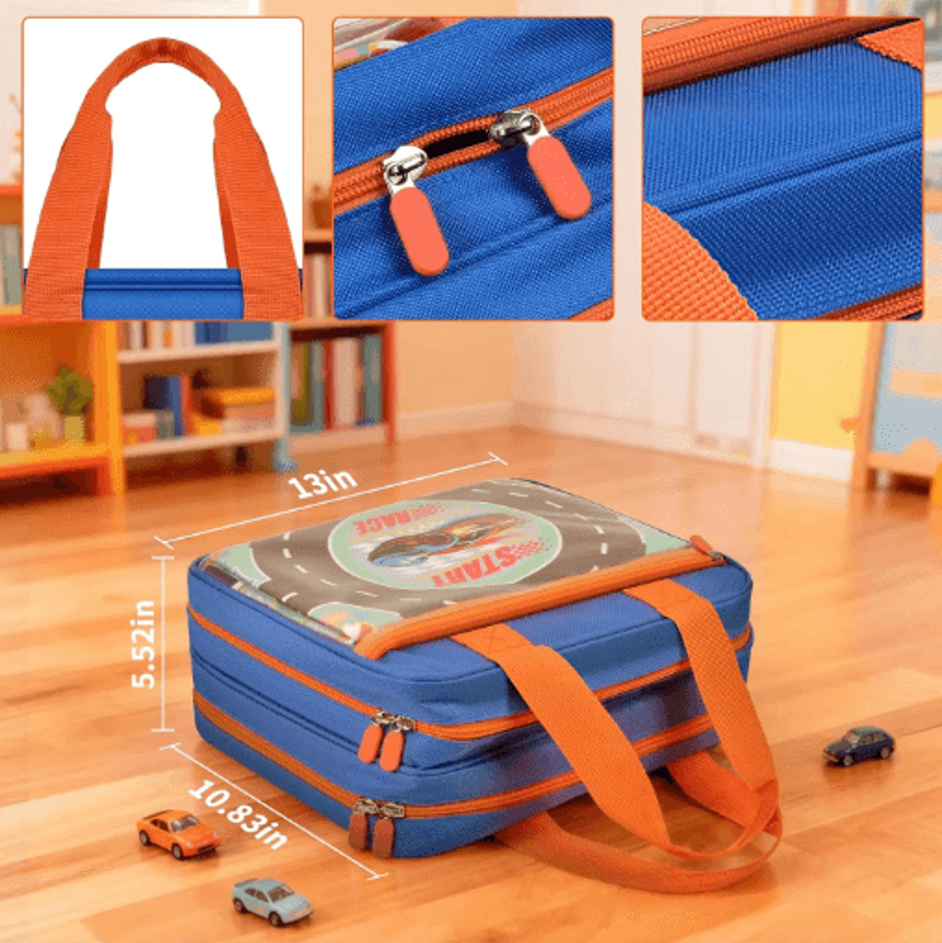 Toy Car Storage Case  Portable Organizer 4