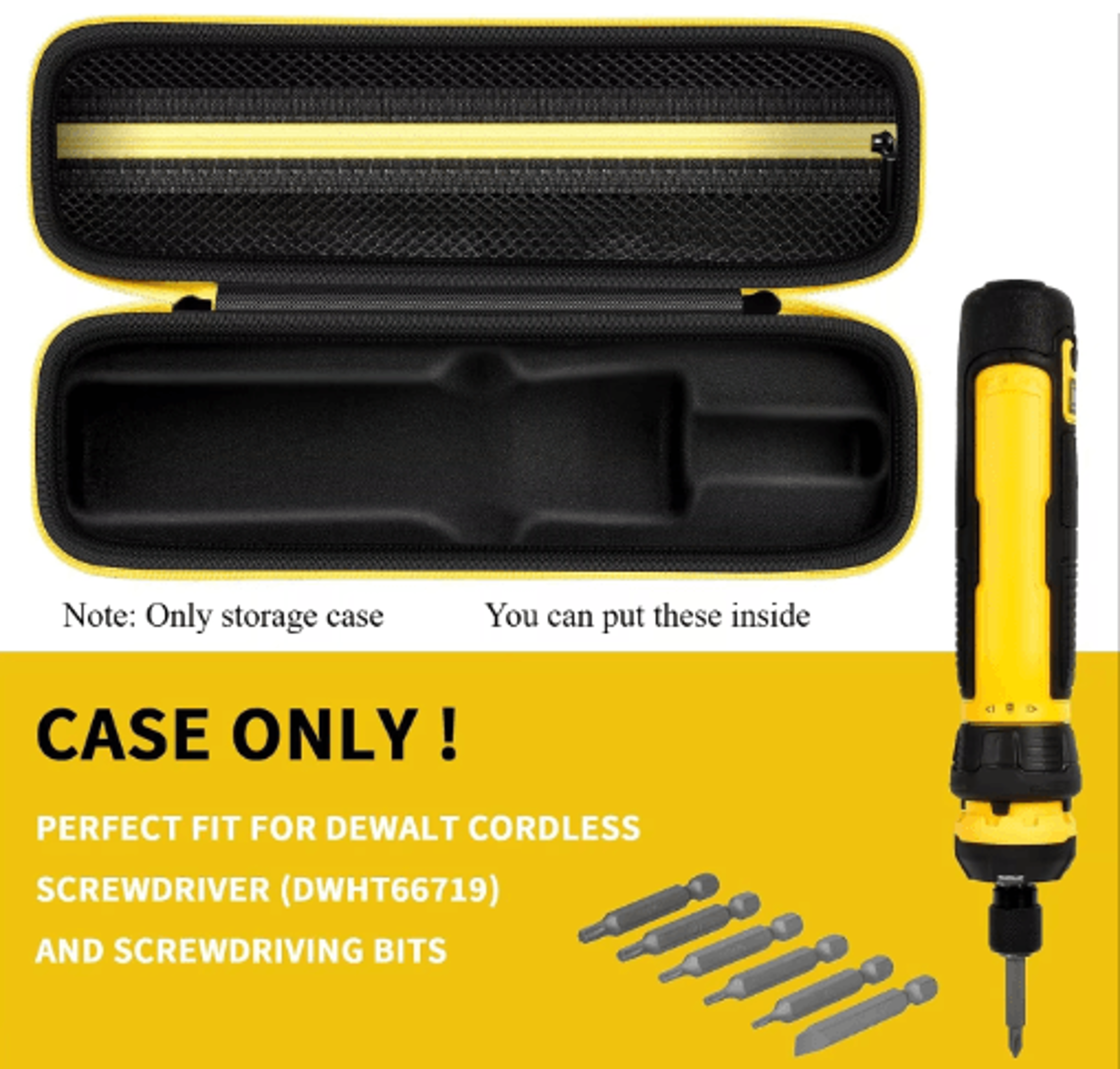 Protective Tool Case For DEWALT DWHT66719 Cordless Screwdriver Set 6