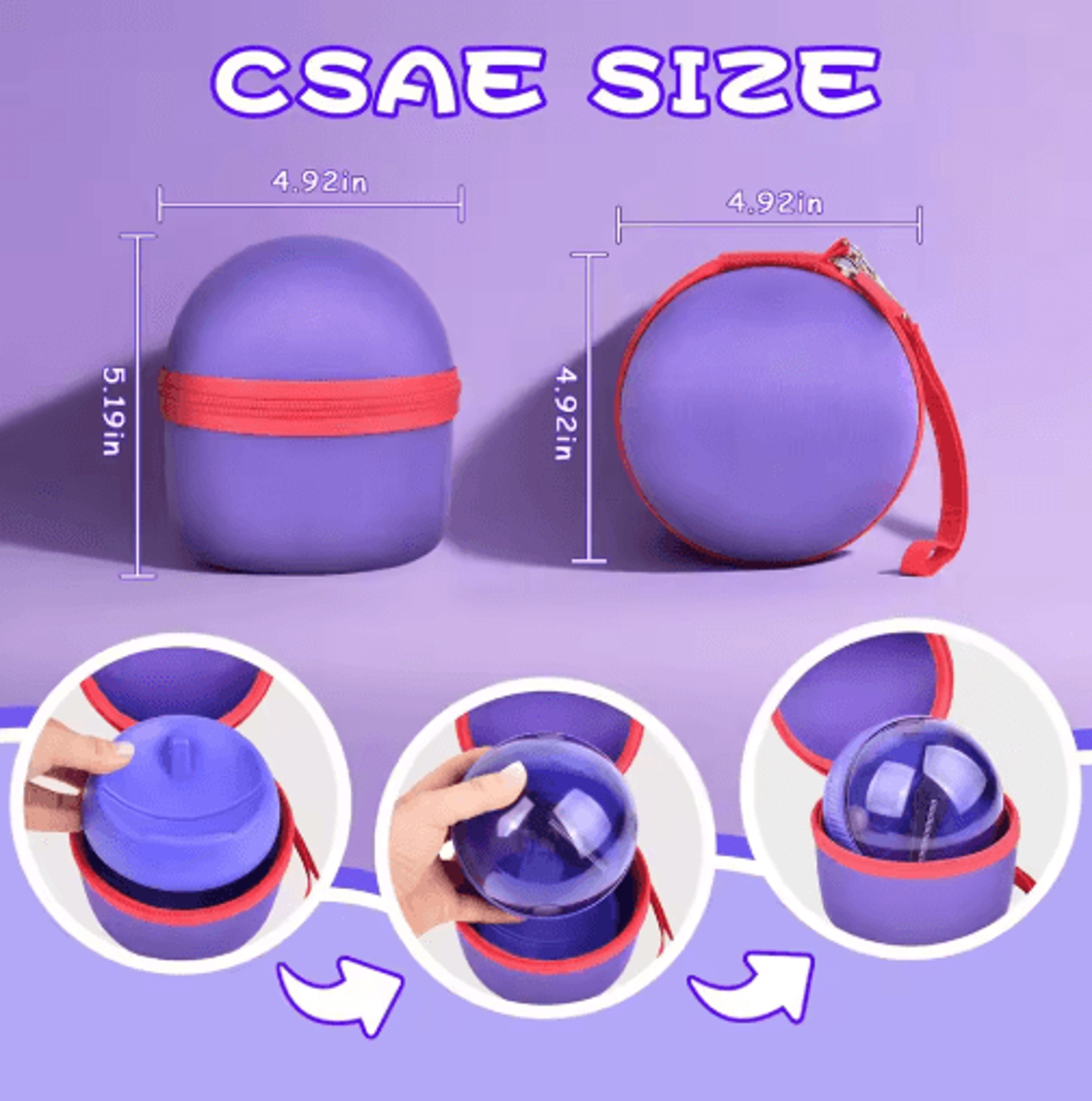 Protective Travel Case For Bitzee Interactive Hamster Ball Toys 5