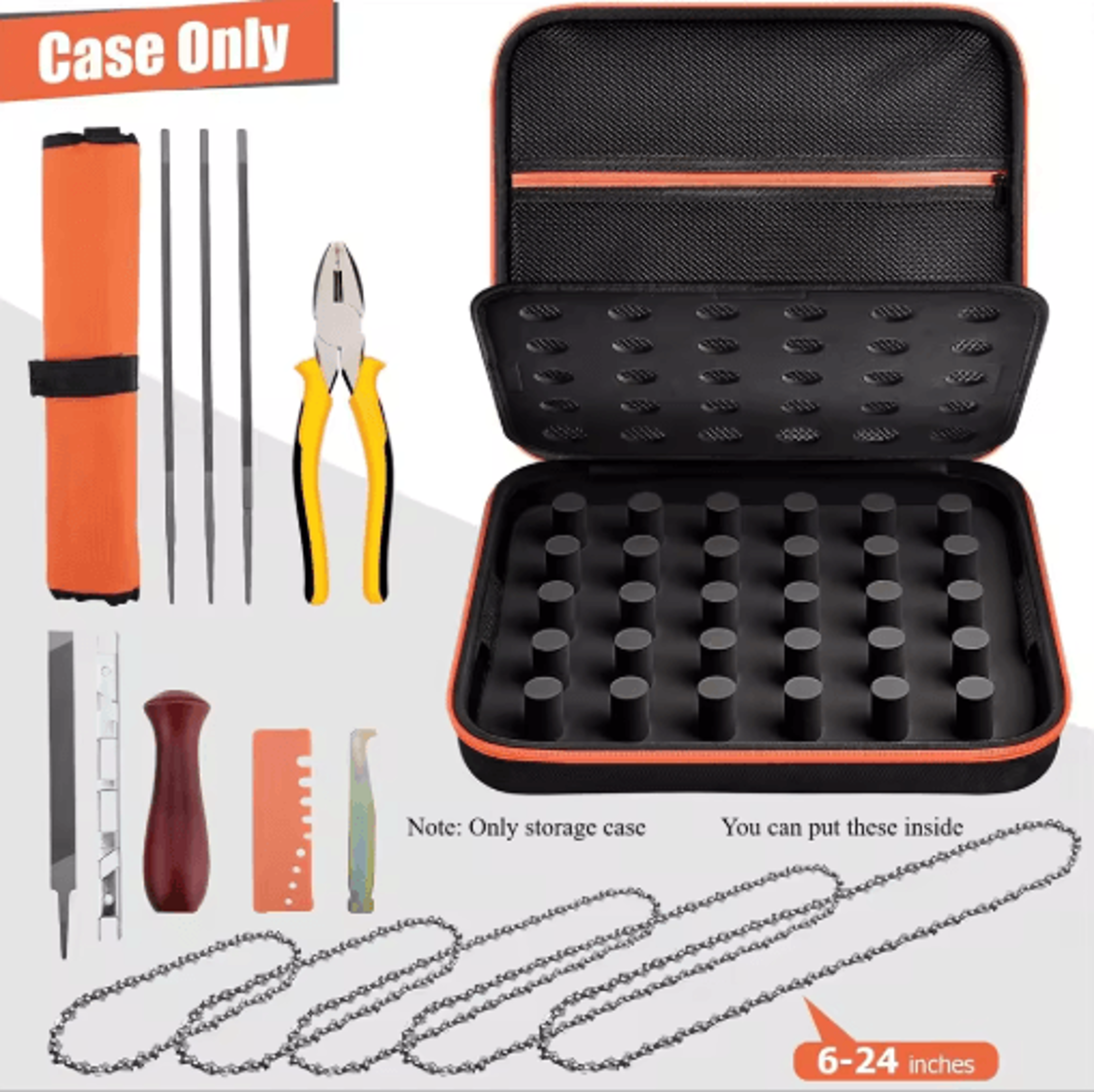 Chainsaw Chain Storage Case For 612 Replacement Chains 6