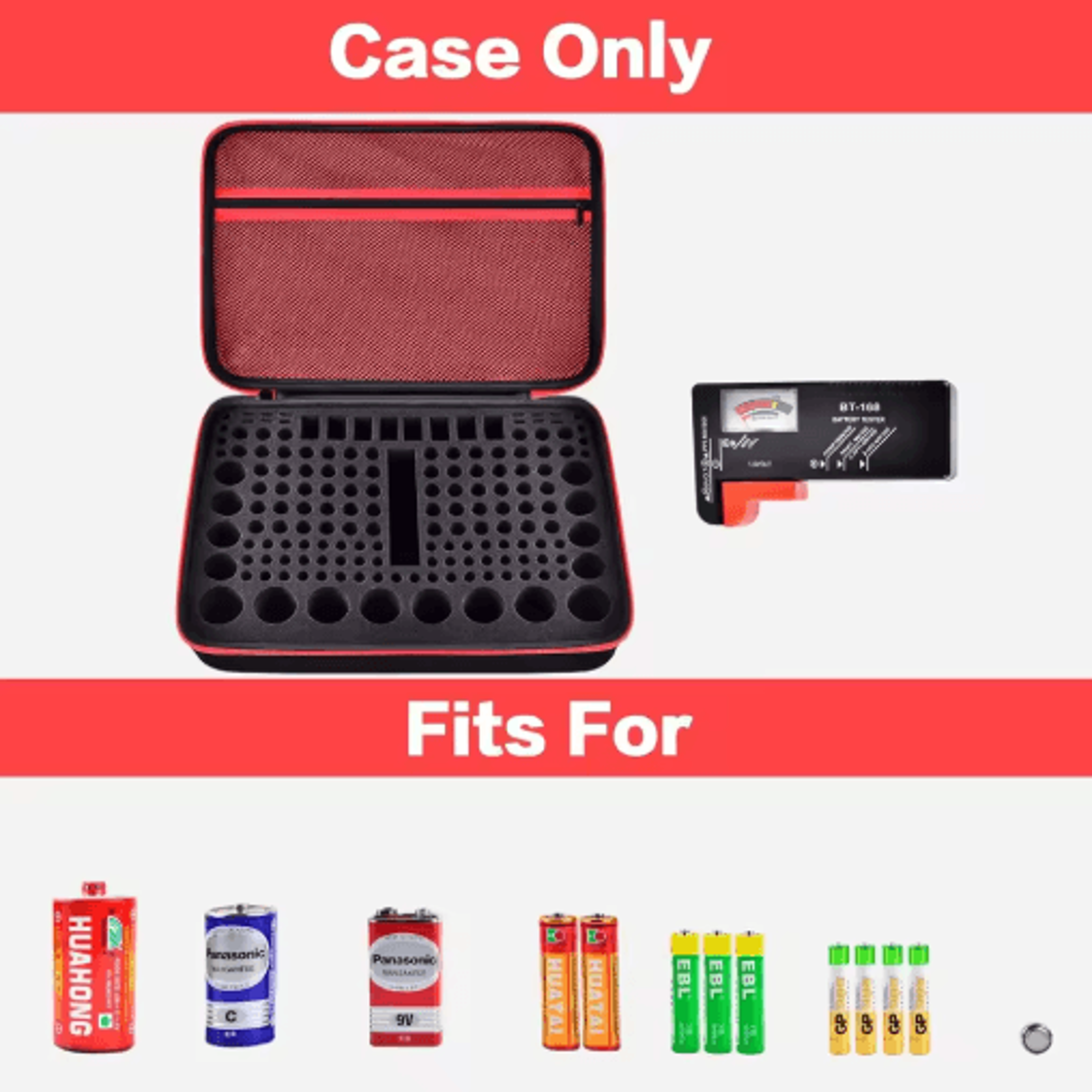 162 Battery Organizer Storage Case With Tester 6