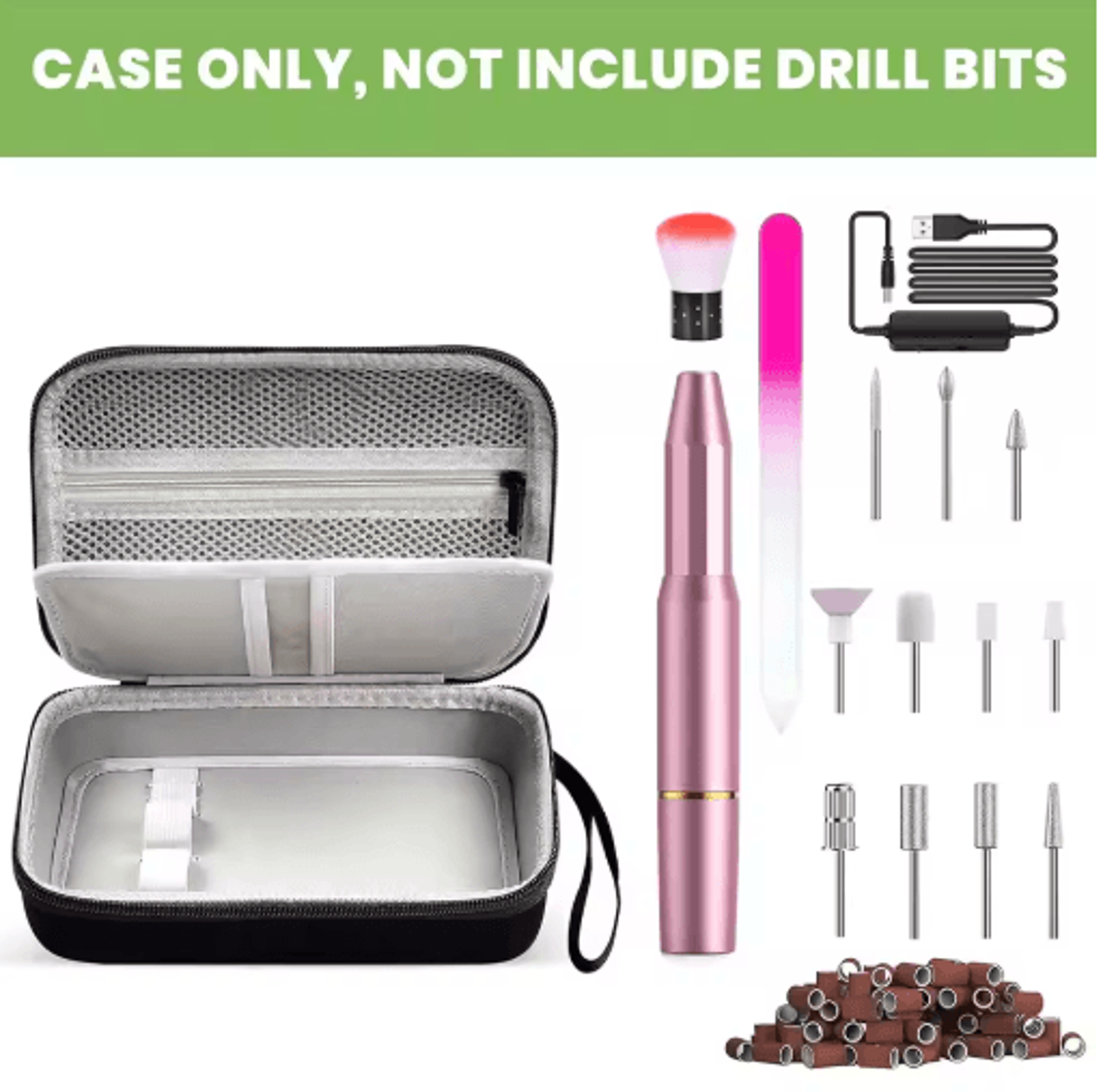 Hard EVA Carrying Case For Electric Nail Drill Kit 6