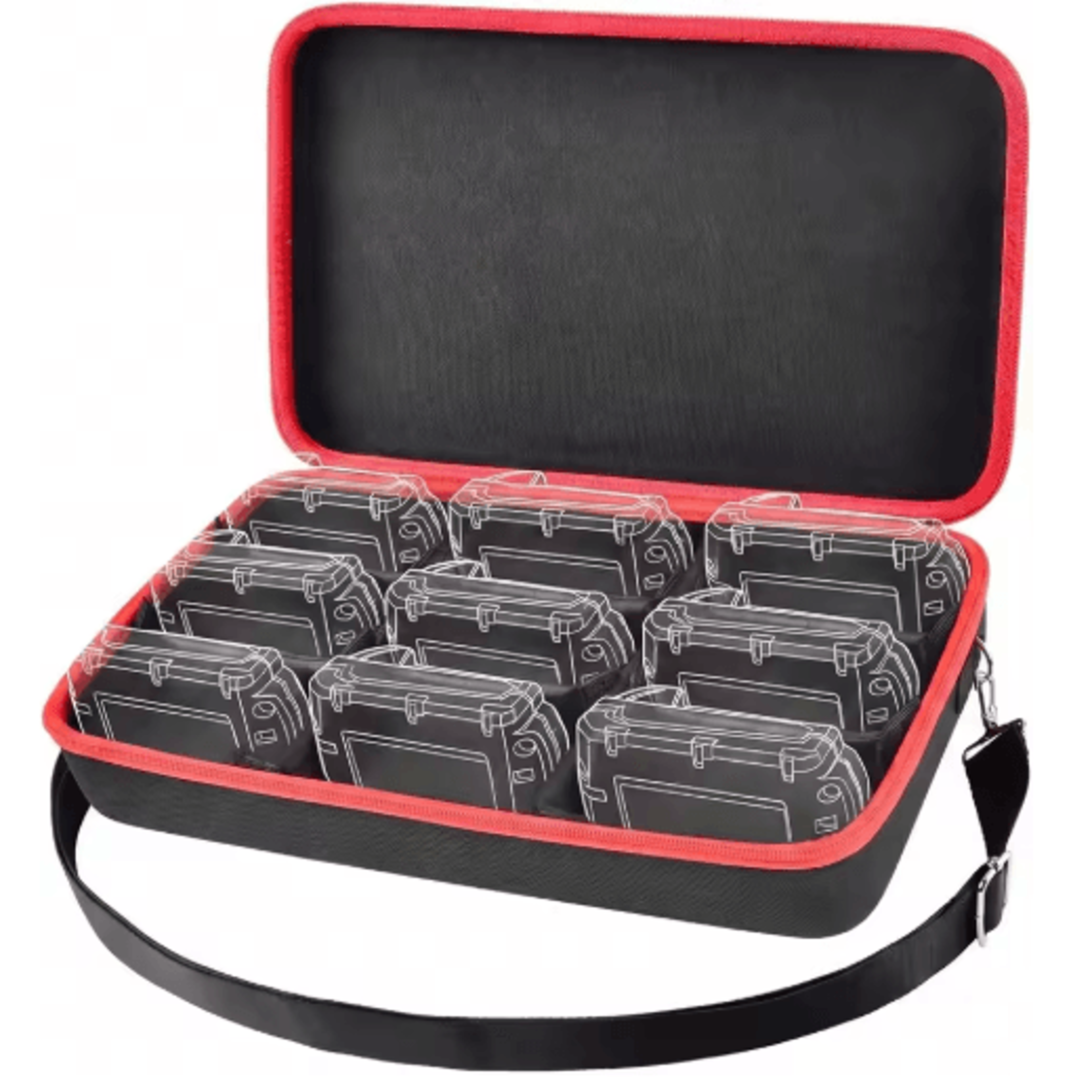 ExtraLarge Power Tool Battery And Charger Carrying Case 0