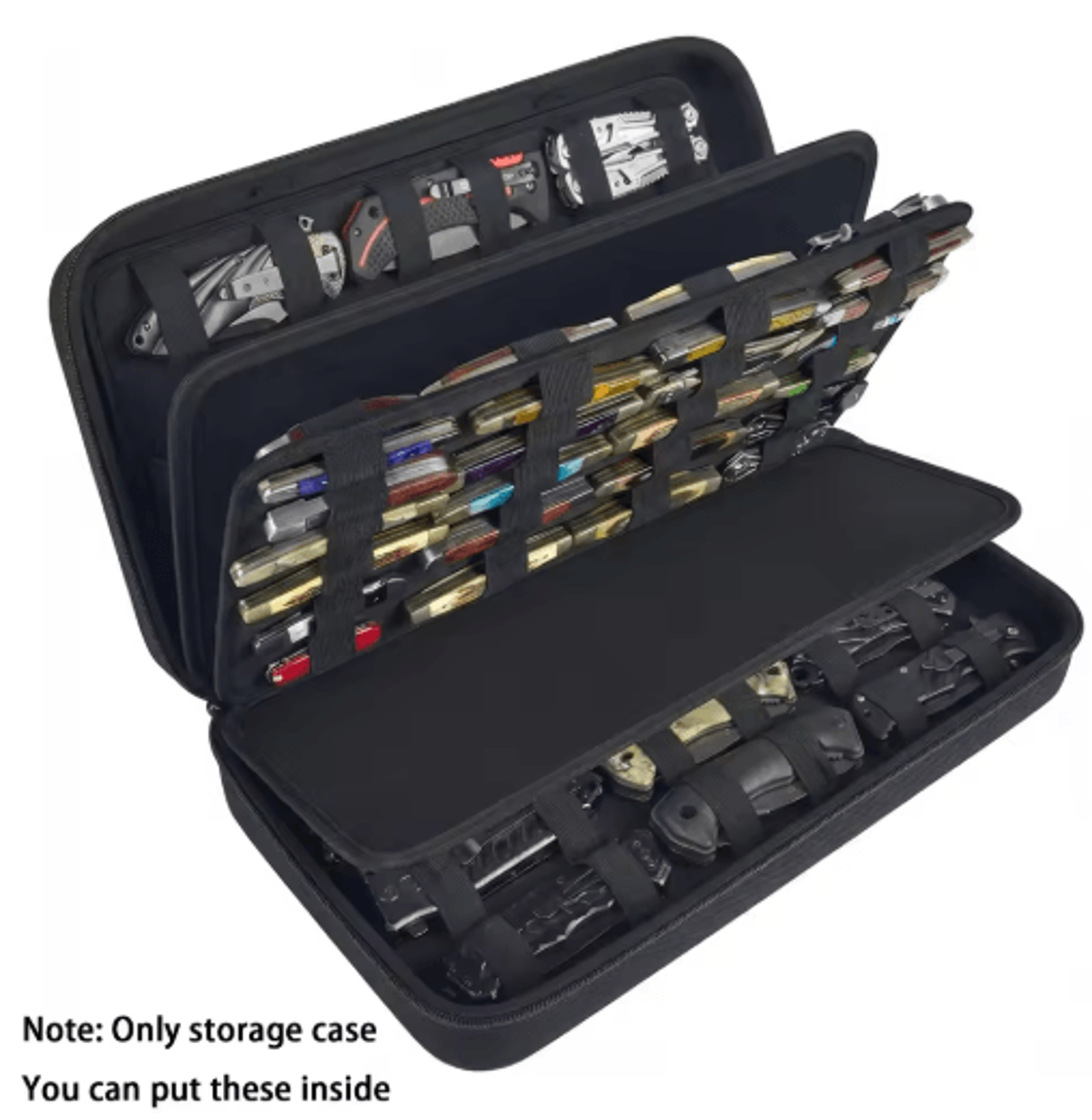 66 Pocket Knife Display Case  Folding Knife Storage Organizer  Collection Pouch 0