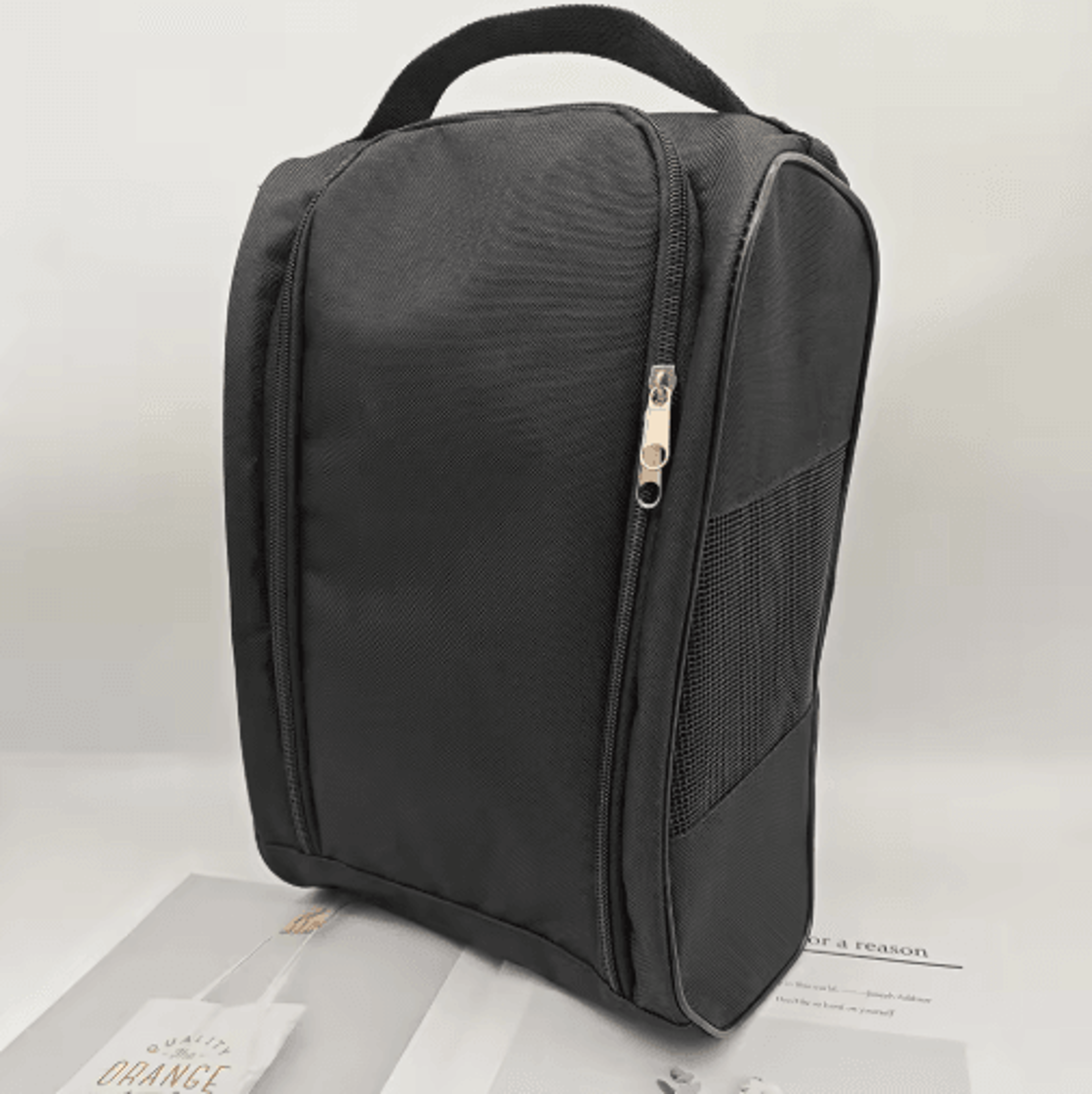 Portable Golf Shoe Bag  Breathable Oxford Cloth Sports Shoe Carrier 3