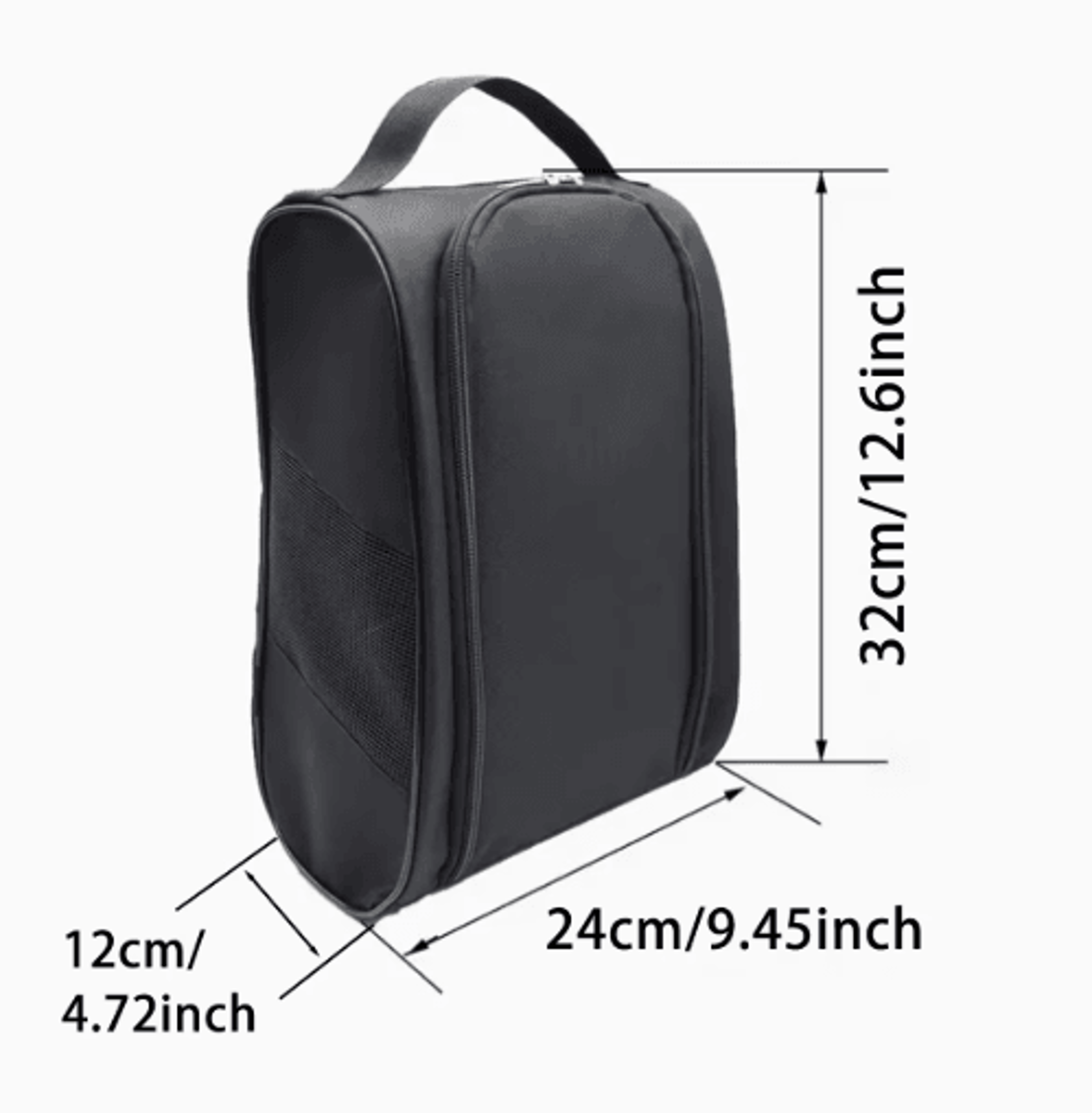 Portable Golf Shoe Bag  Breathable Oxford Cloth Sports Shoe Carrier 6