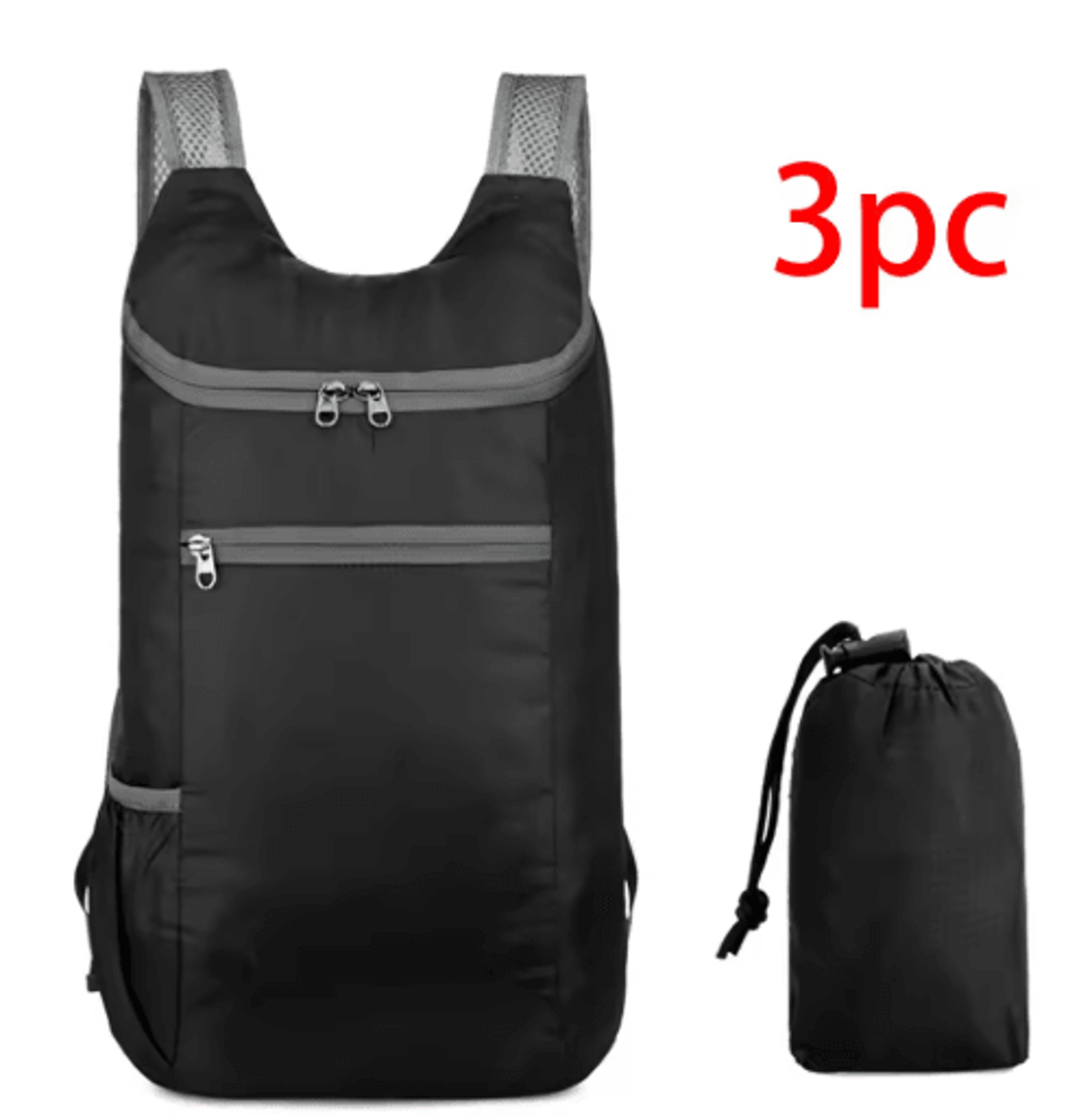 Foldable Weekend Travel Bag  Waterproof Large Capacity Lightweight Backpack 7