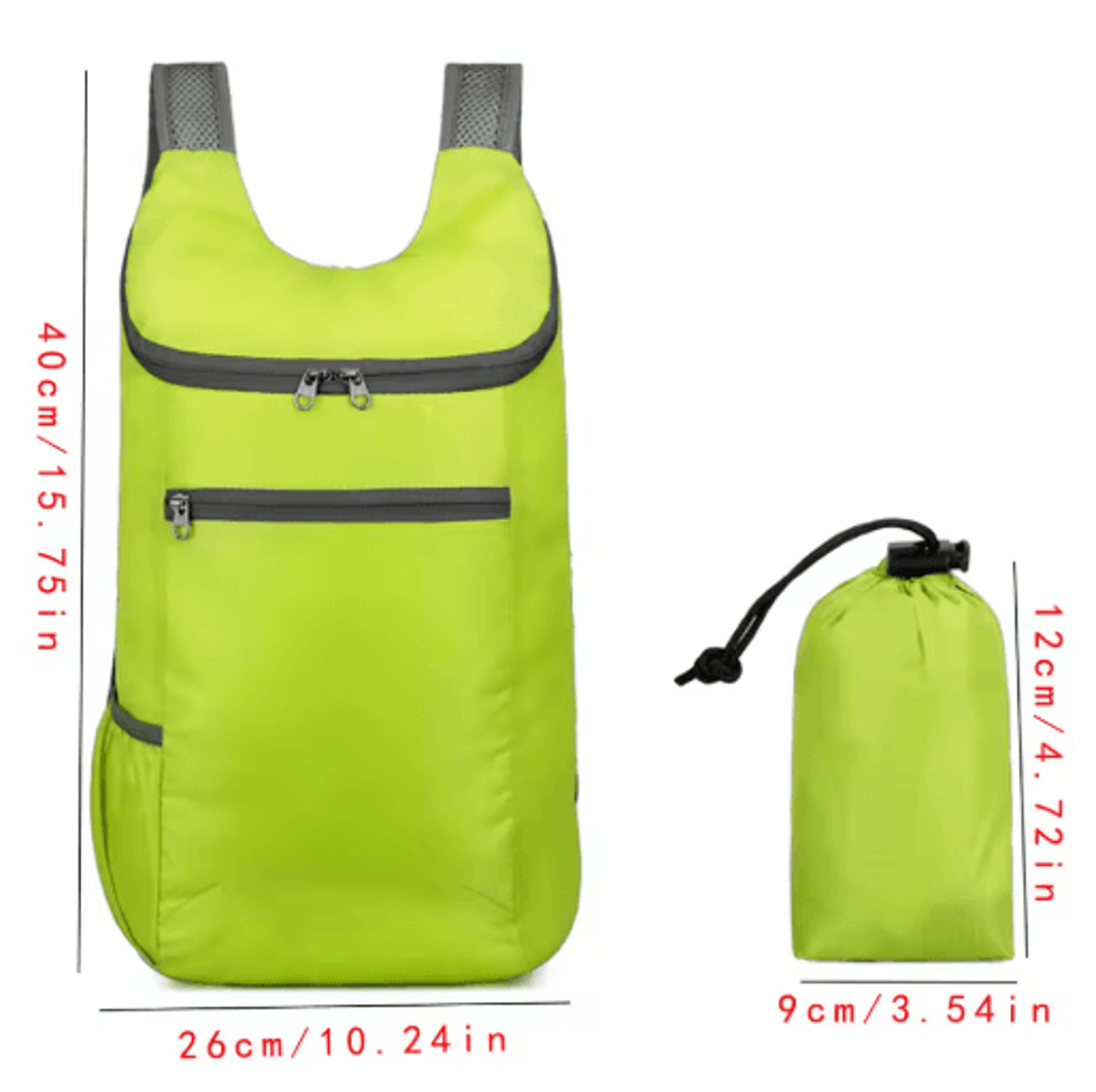 Foldable Weekend Travel Bag  Waterproof Large Capacity Lightweight Backpack 11