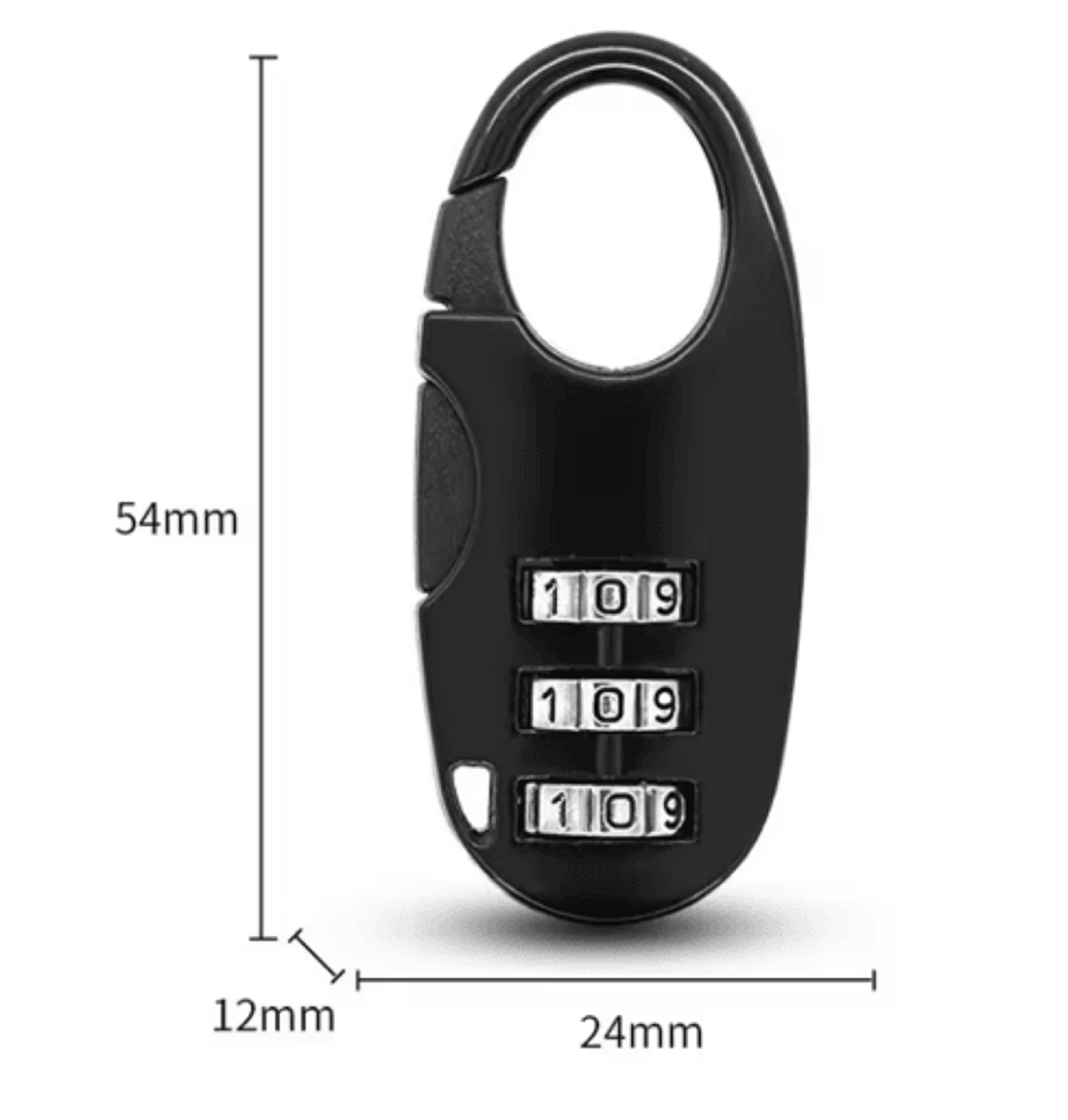 3Digit Mini Combination Padlock For Luggage  Lockers 7