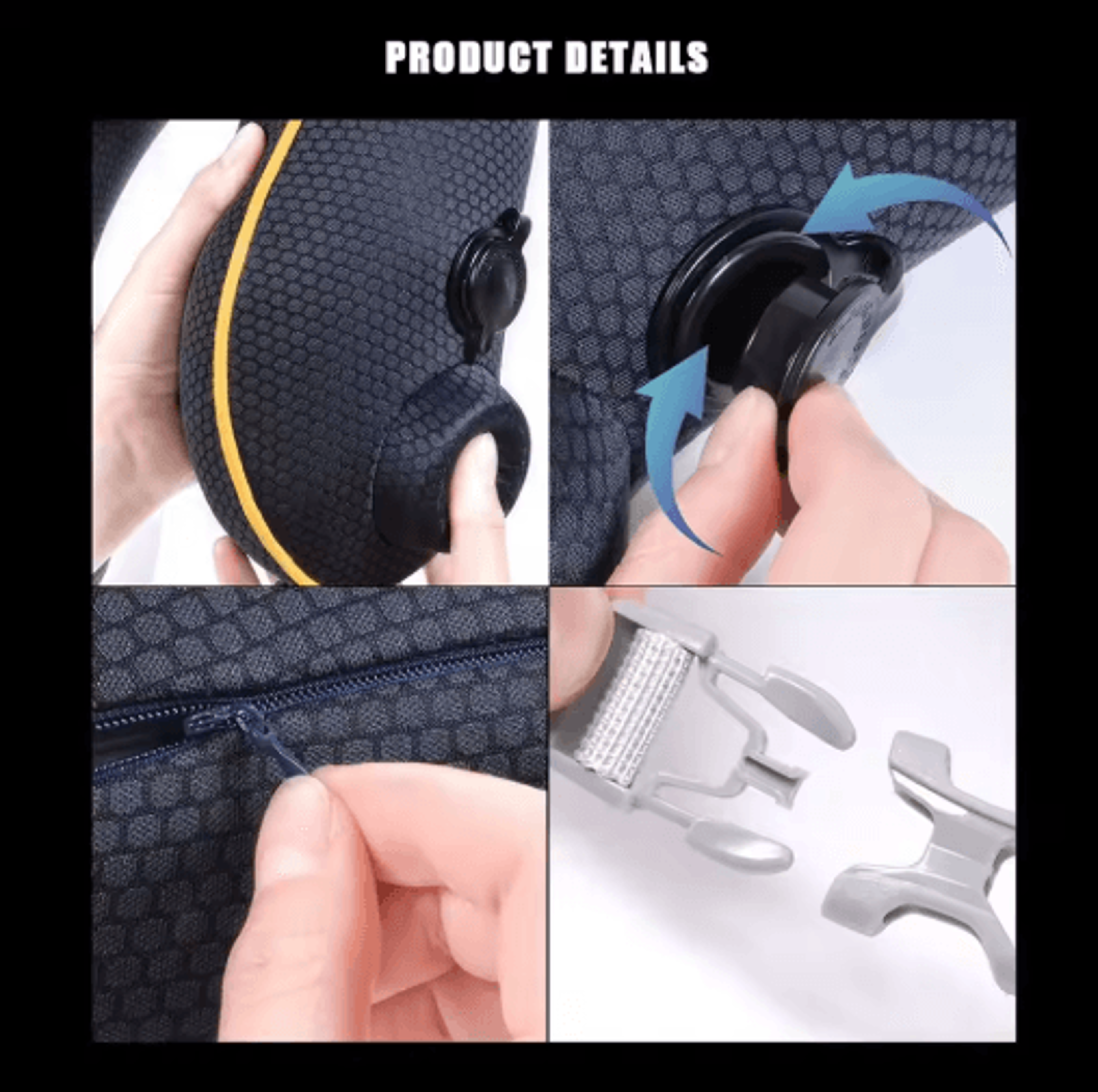 Foldable Inflatable UShaped Travel Neck Pillow 7