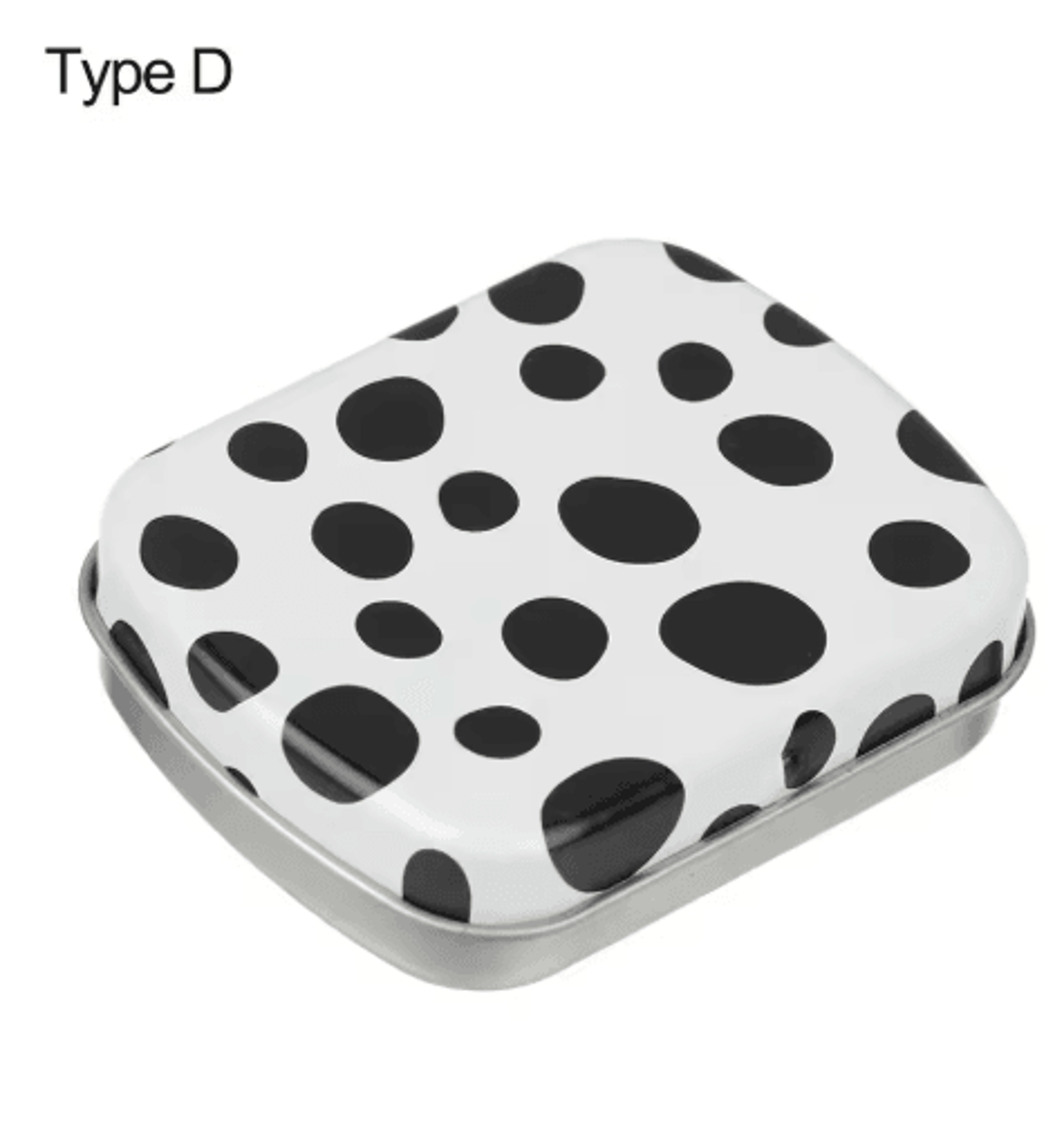 Mini Metal Hinged Tin Storage Box With Lid 4