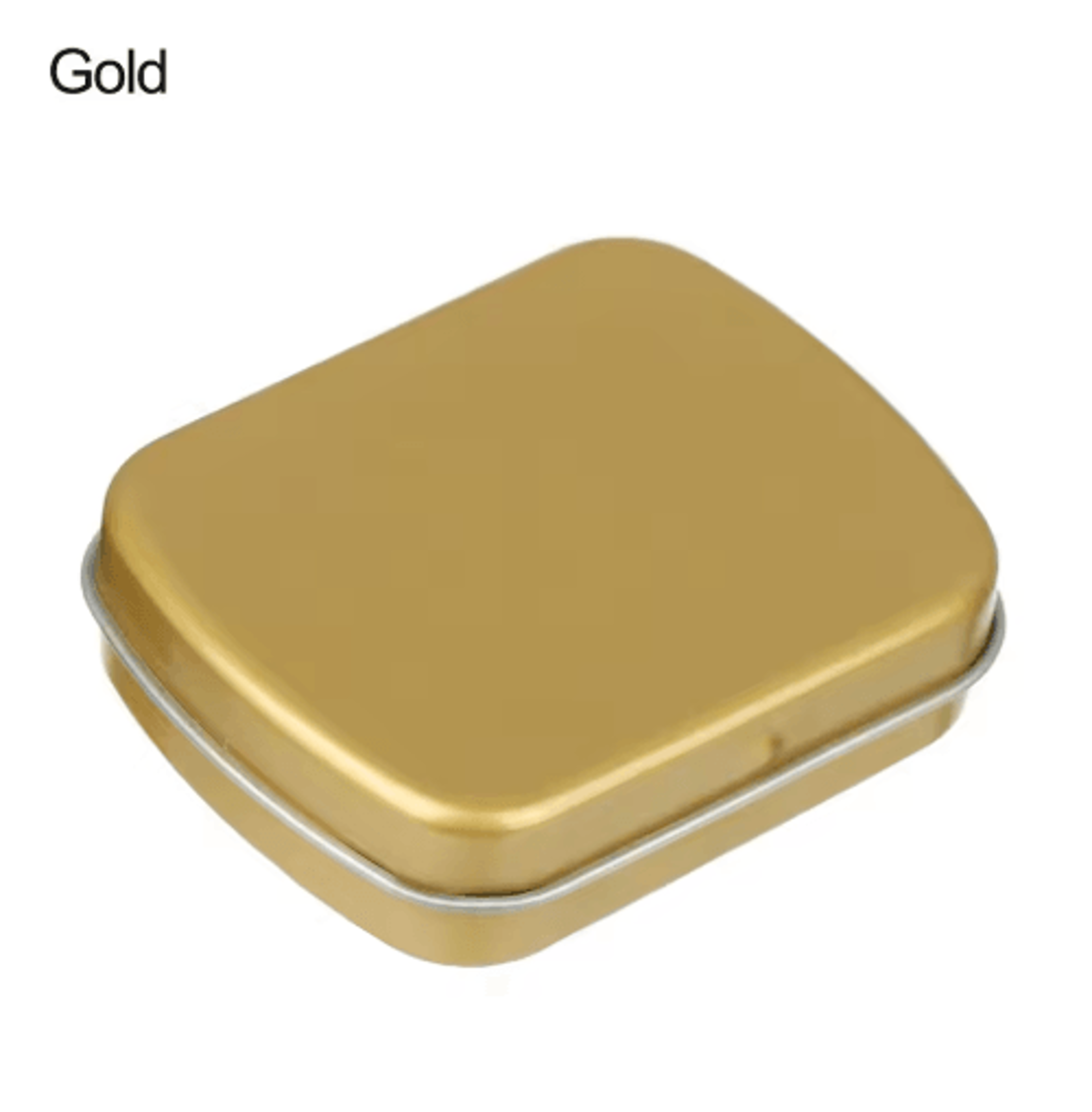 Mini Metal Hinged Tin Storage Box With Lid 2