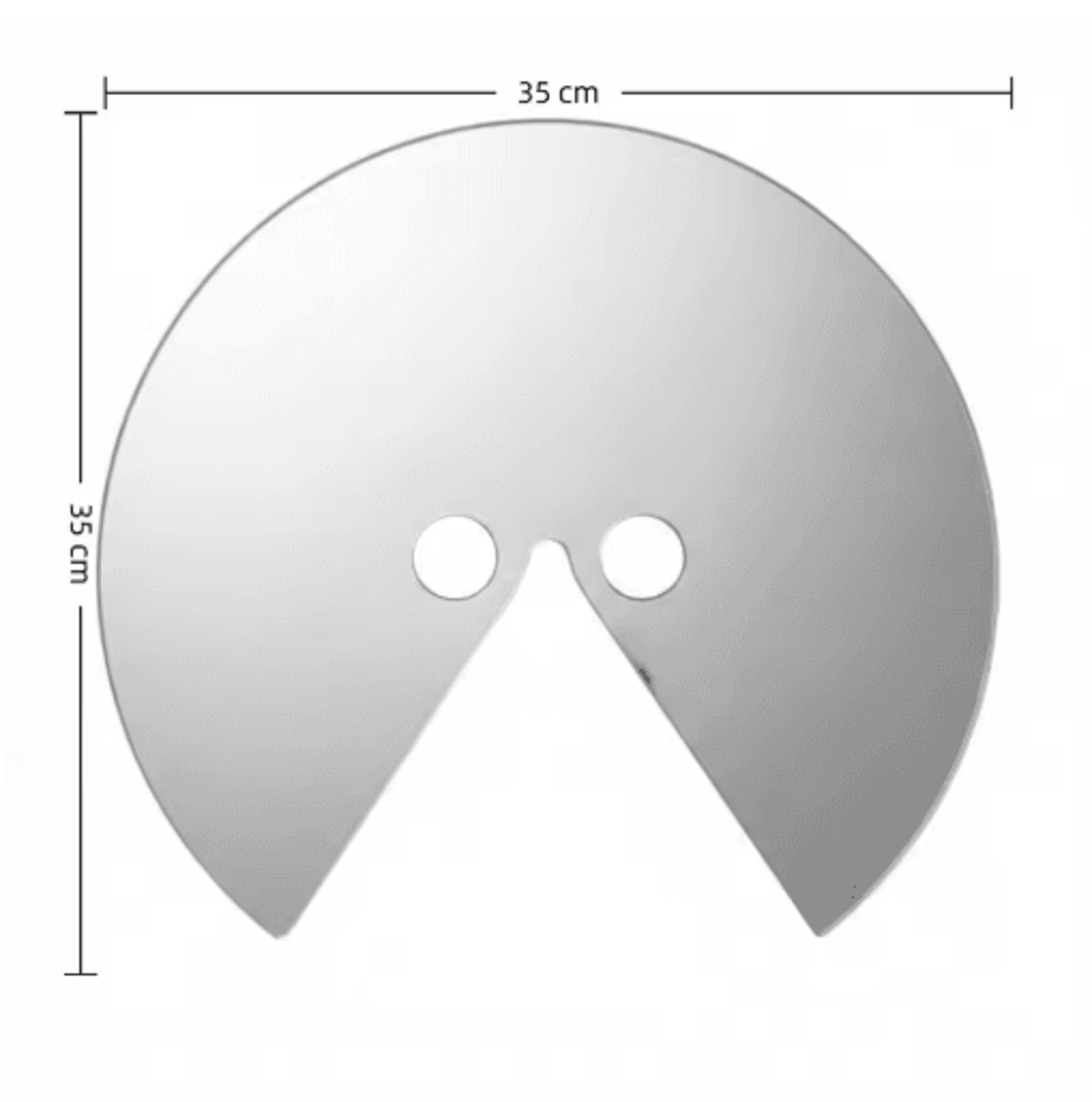 Full Face Reflective Round Mirror Mask 3