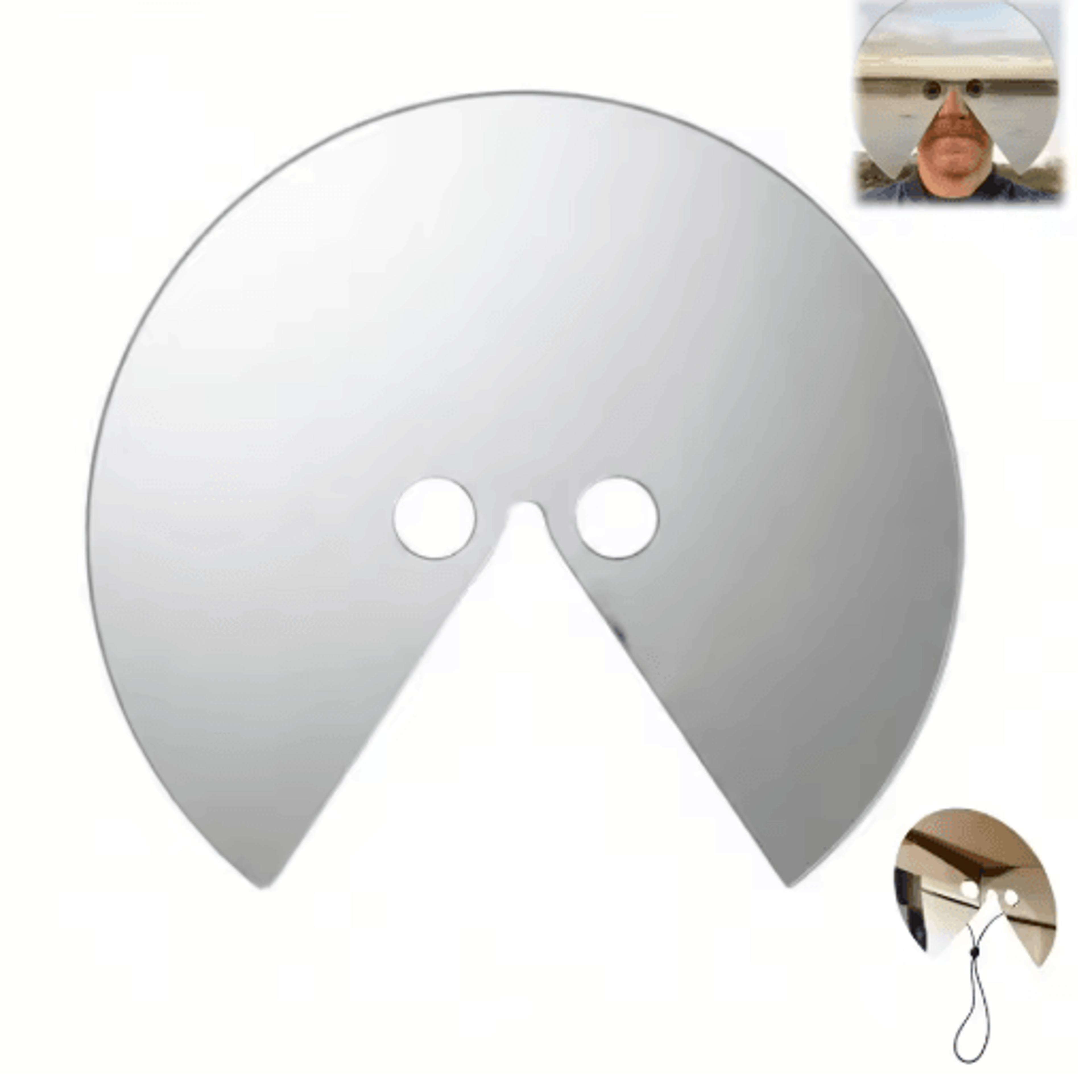 Full Face Reflective Round Mirror Mask 5