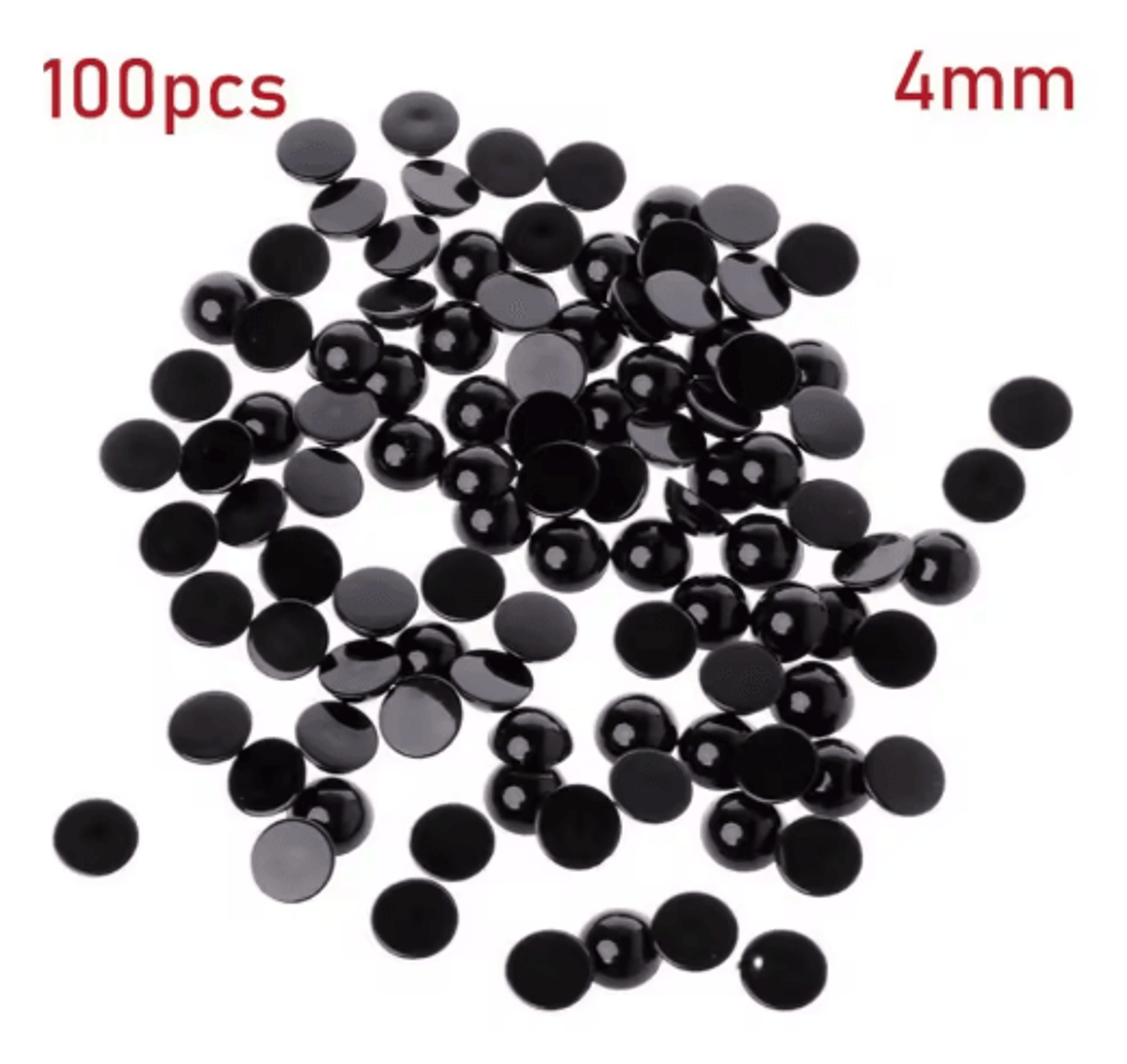 100Piece Black Safety Eyes For Dolls  DIY Crafts 1