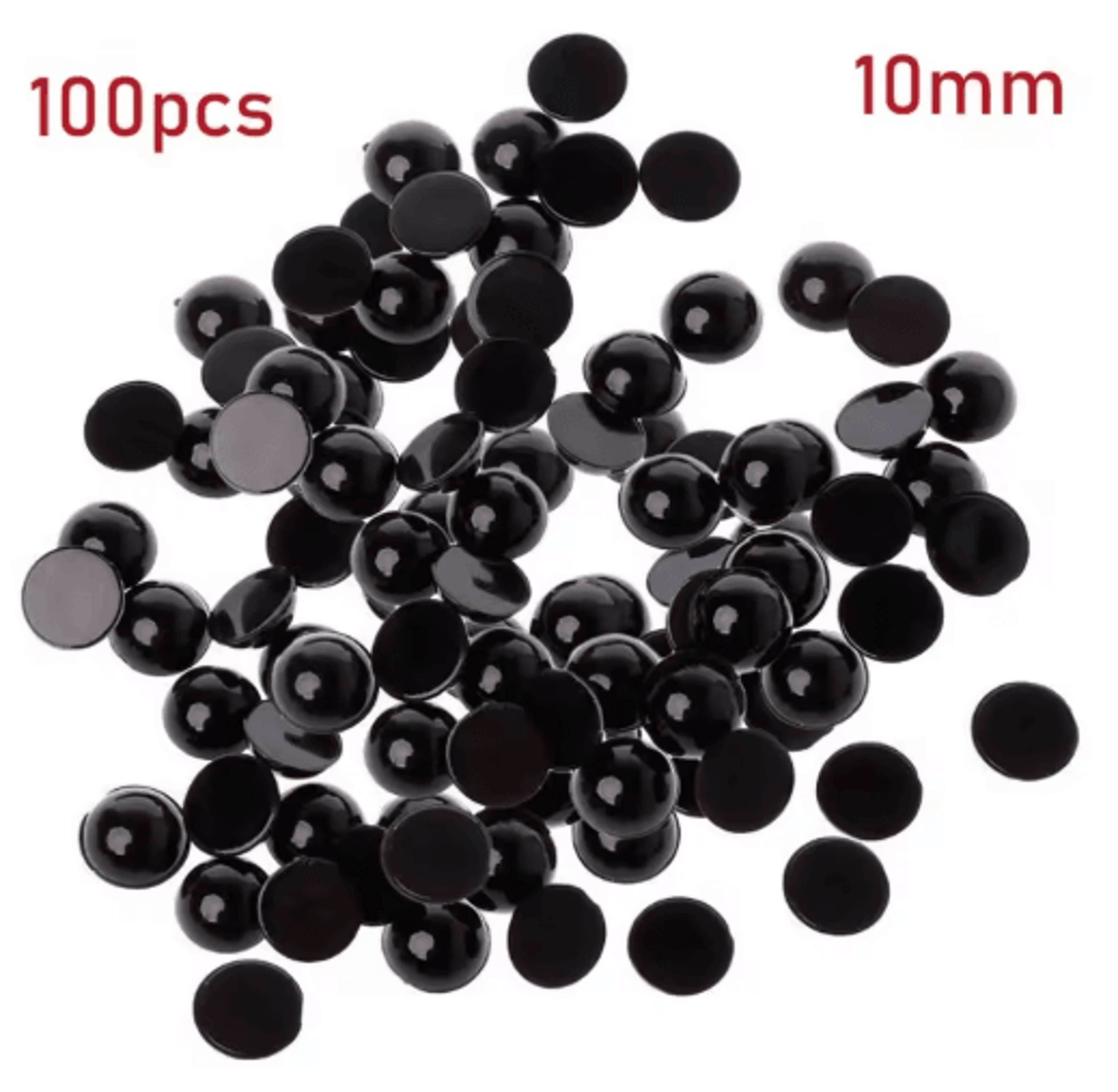 100Piece Black Safety Eyes For Dolls  DIY Crafts 4