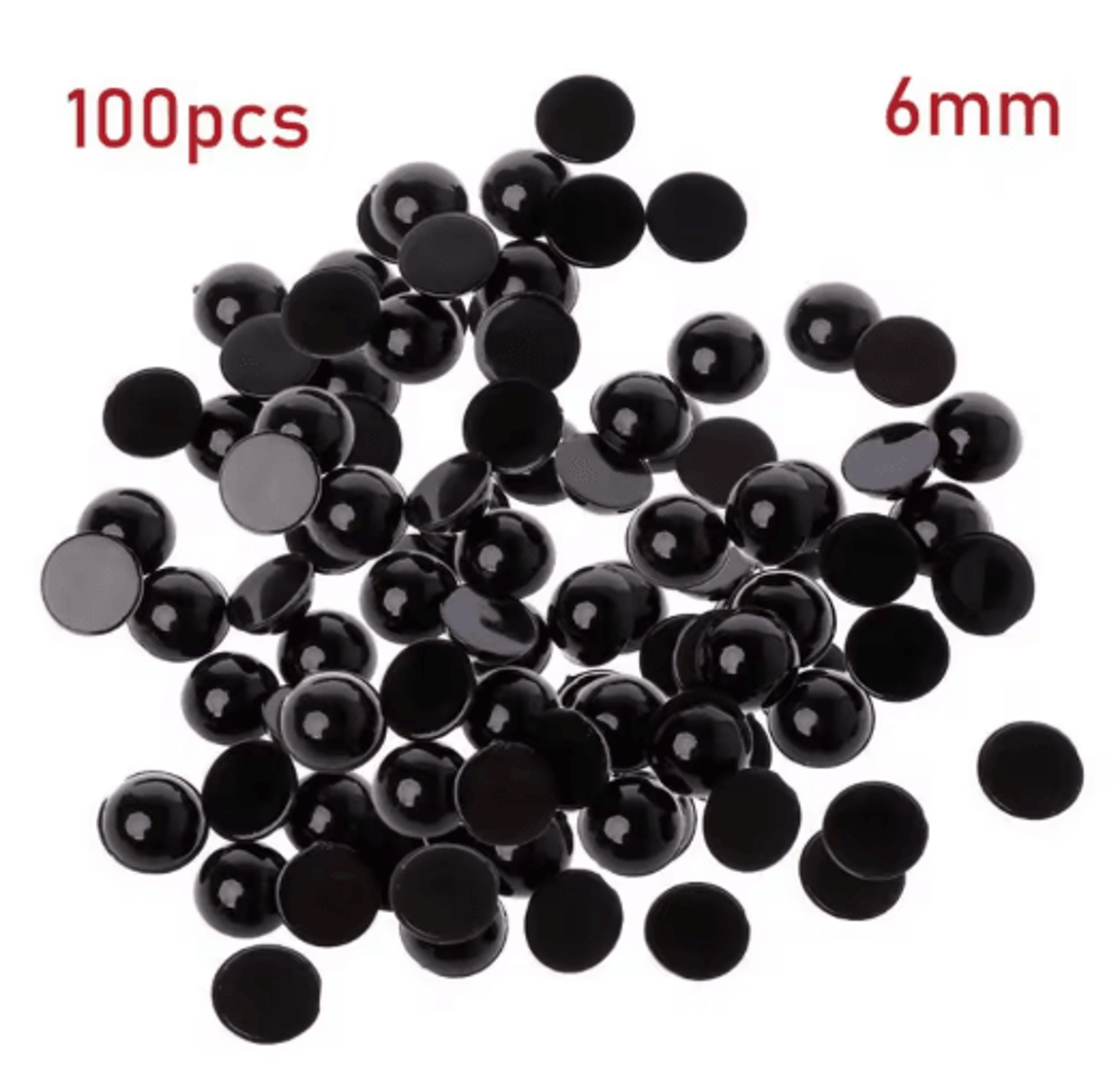 100Piece Black Safety Eyes For Dolls  DIY Crafts 5