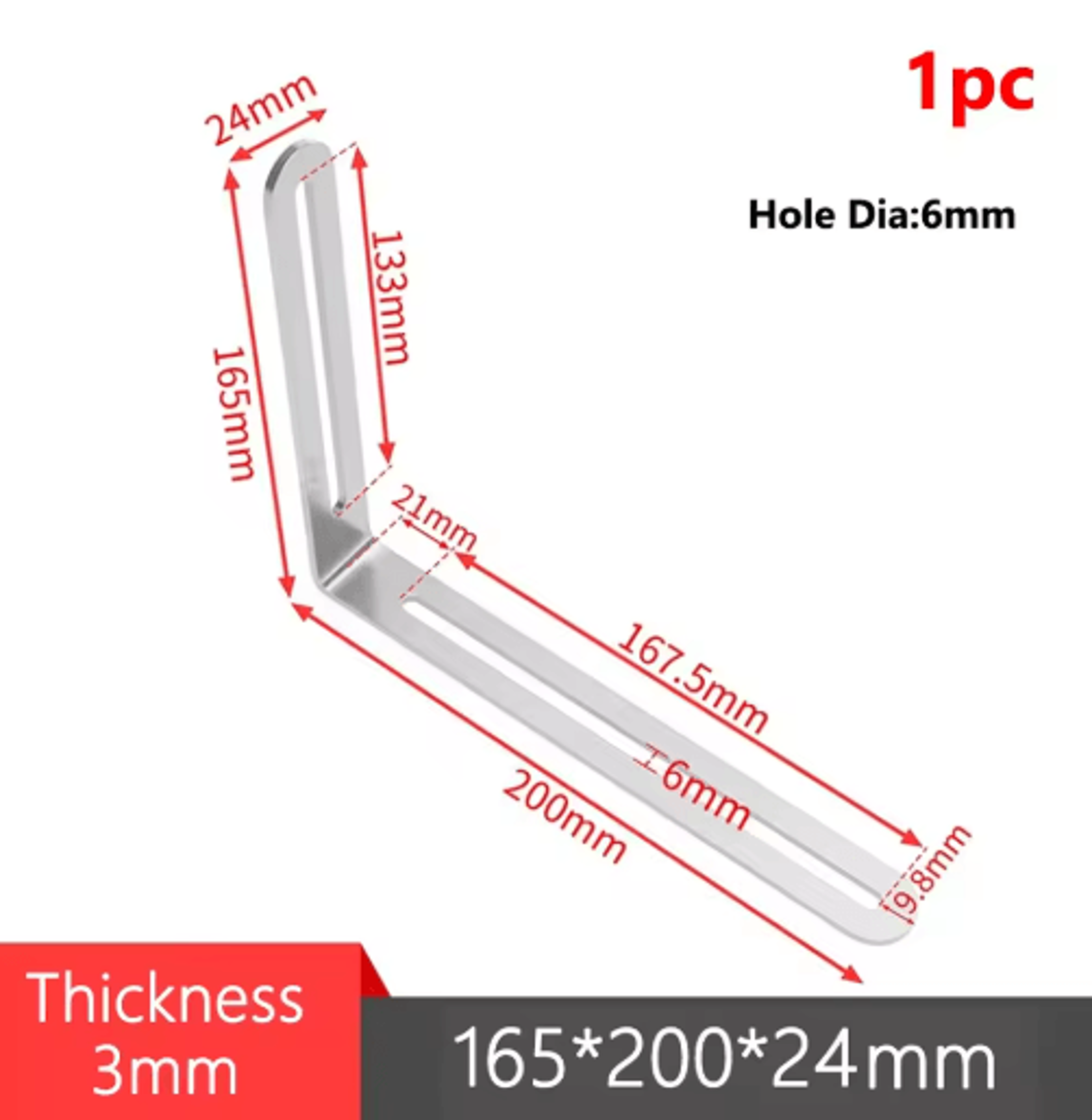 Stainless Steel 90 LShaped Corner Brackets 1