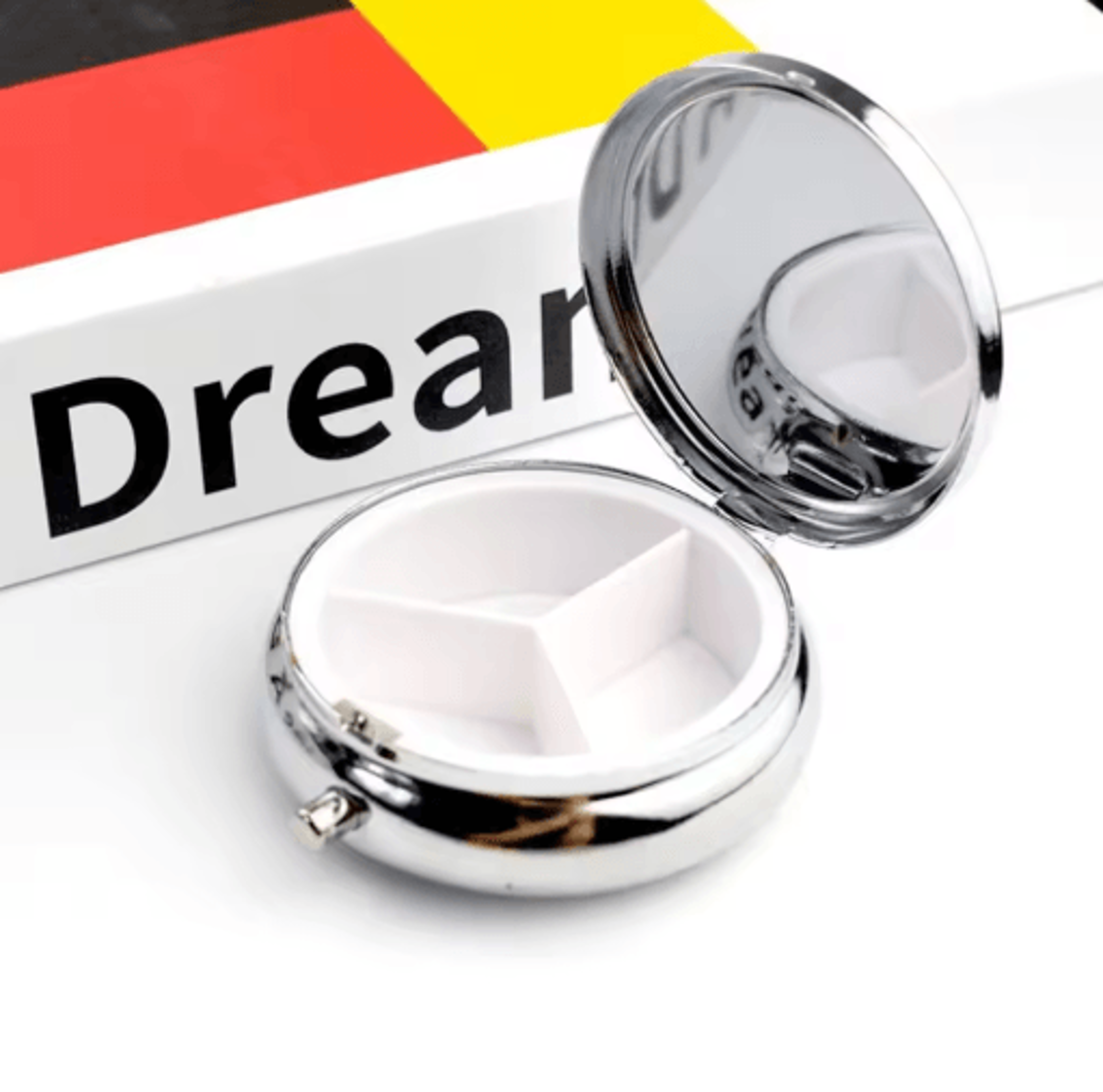 Portable Metal Round Pill  Small Jewelry Case 9