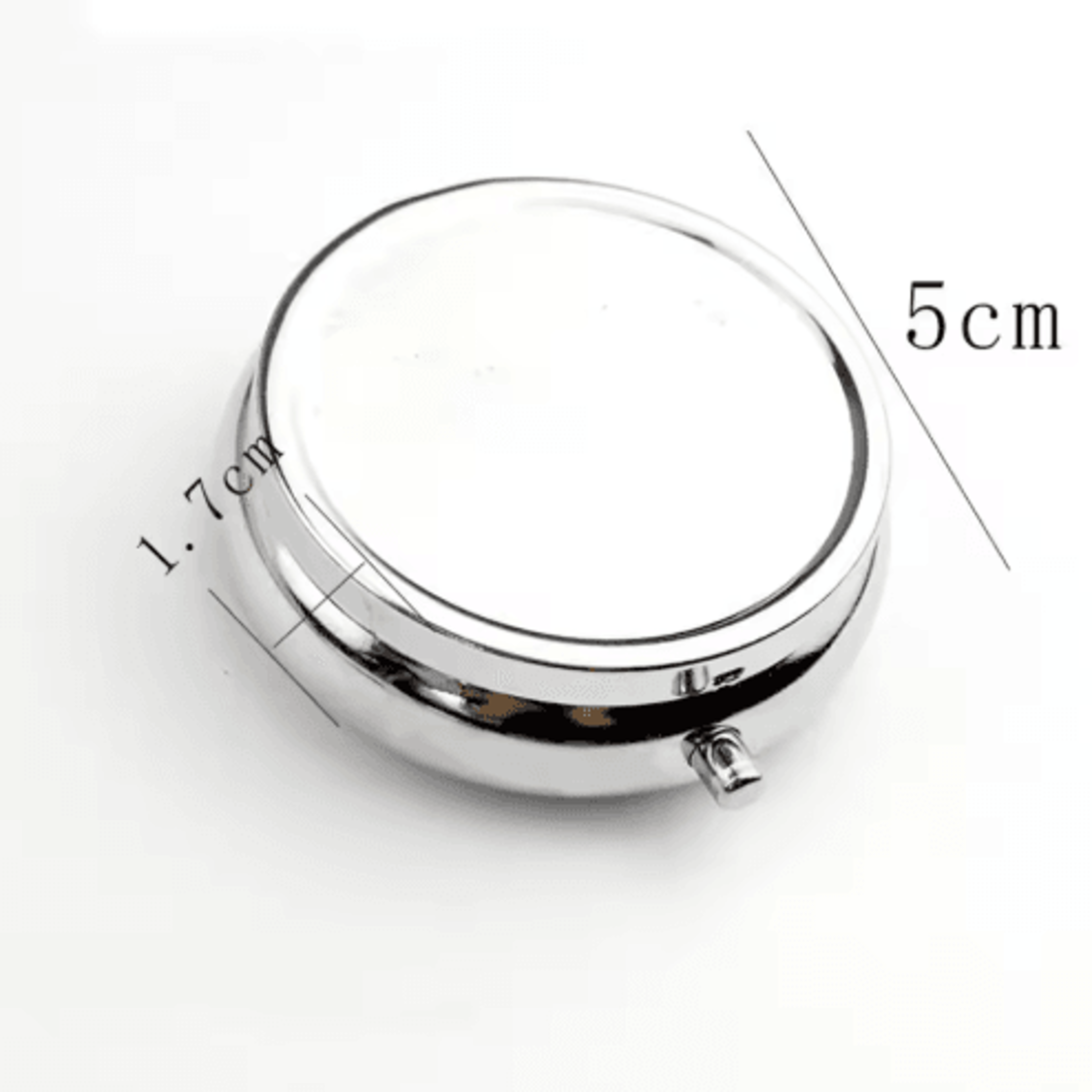 Portable Metal Round Pill  Small Jewelry Case 6